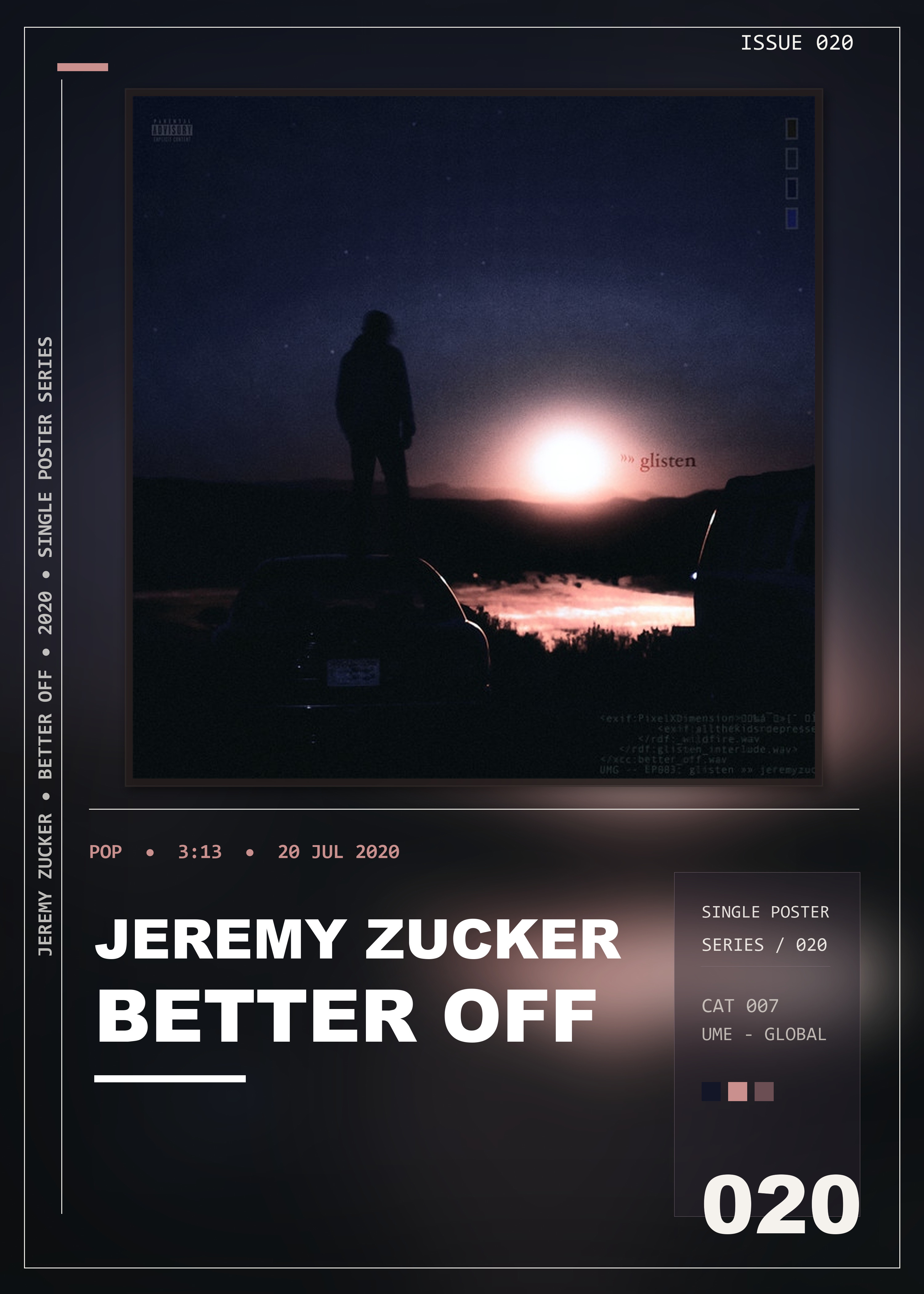 Music poster: Jeremy Zucker - better off