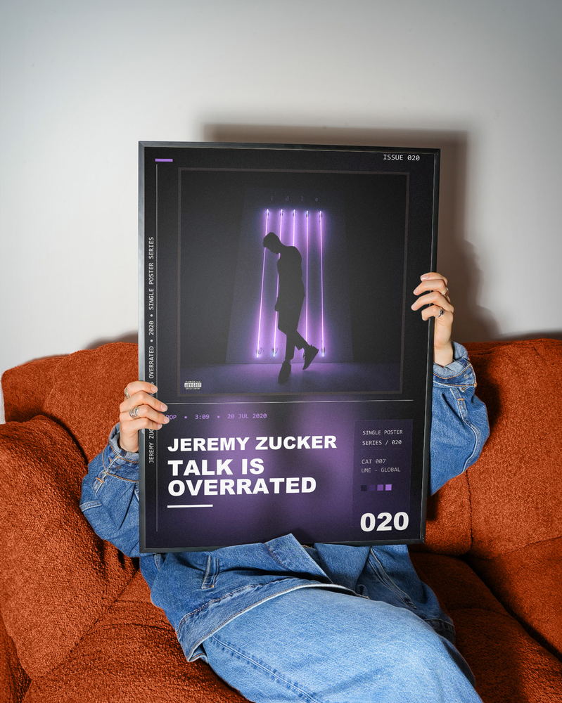 Music poster: Jeremy Zucker - talk is overrated