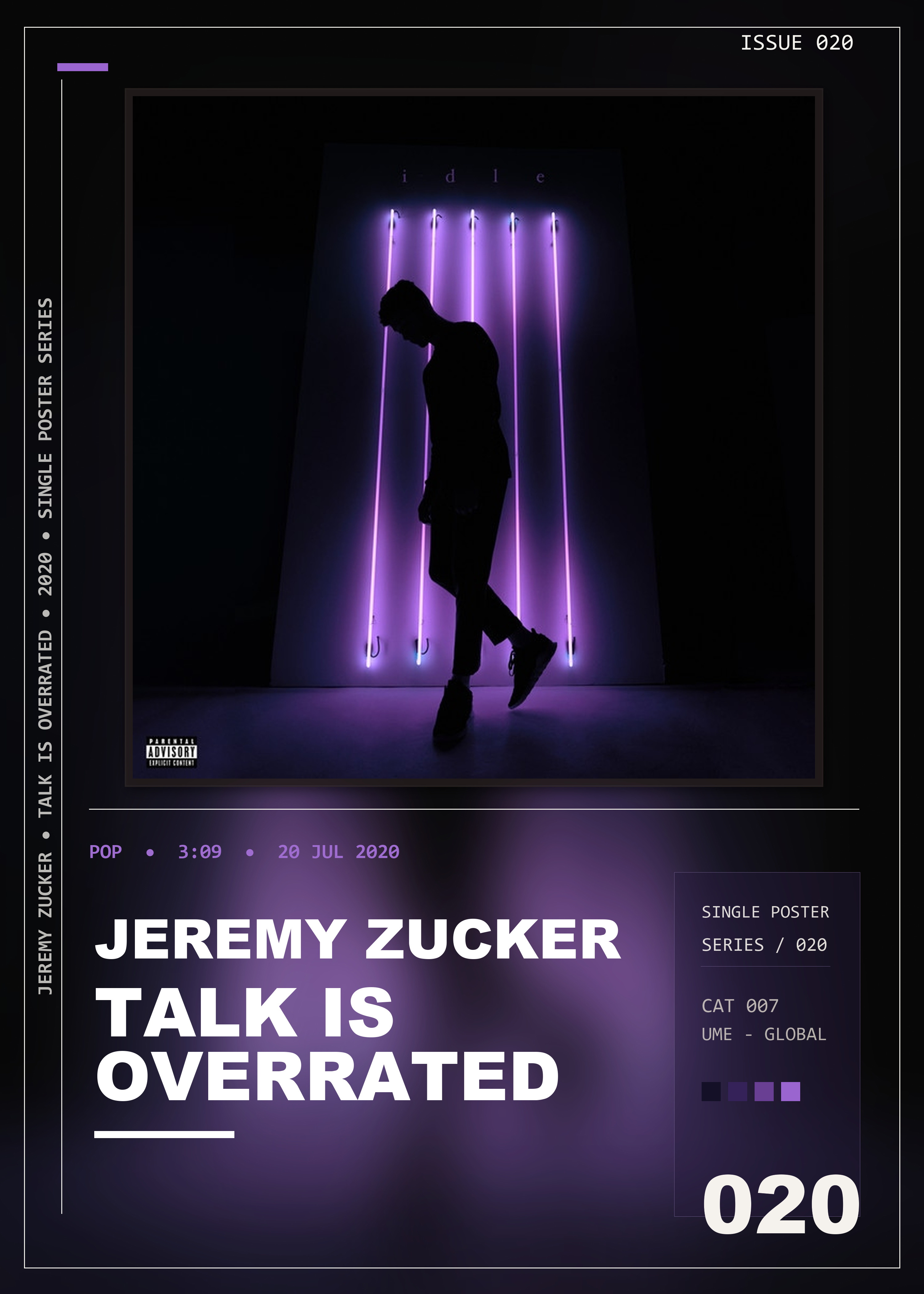Music poster: Jeremy Zucker - talk is overrated