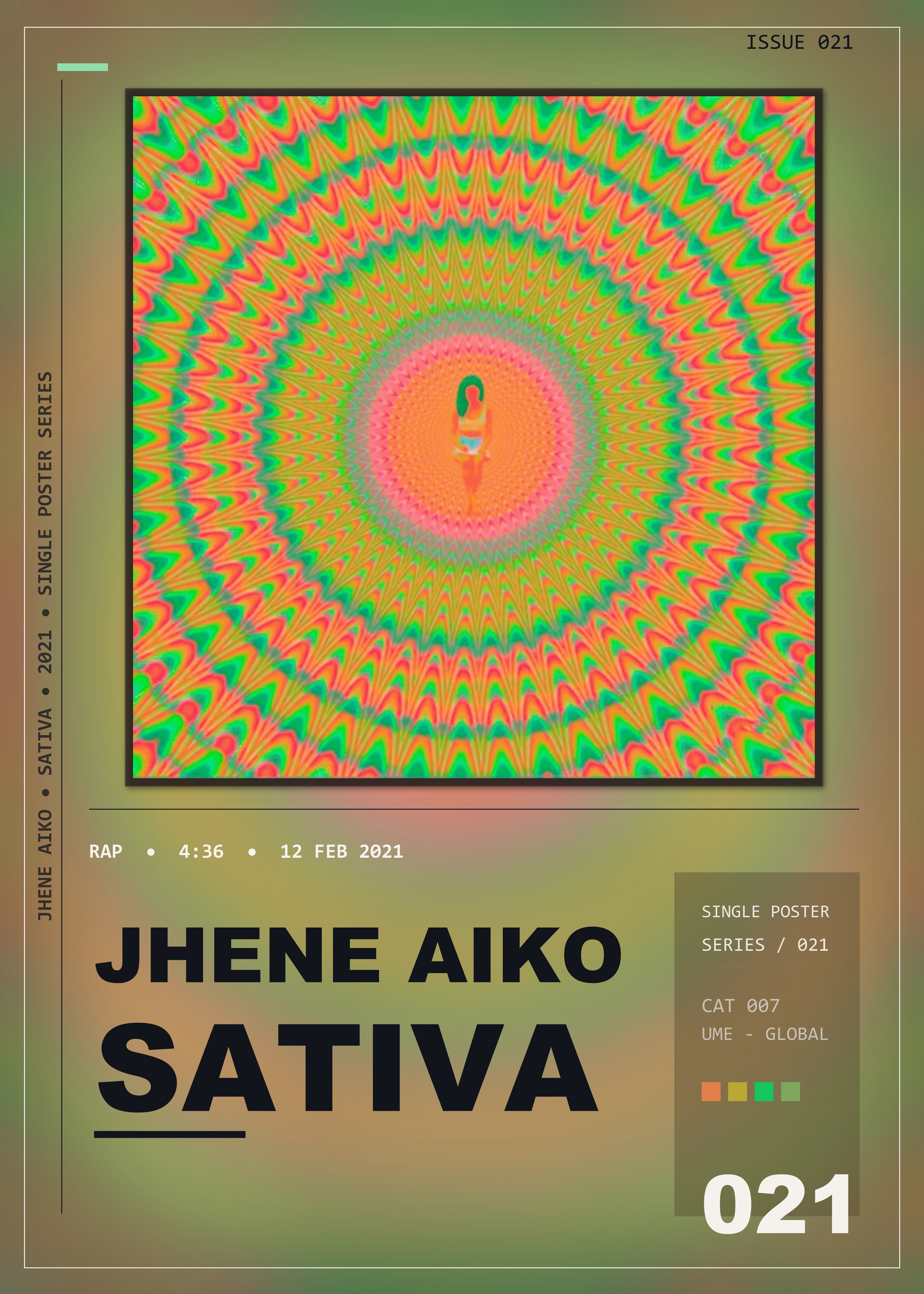 Music poster: Jhene Aiko - Sativa