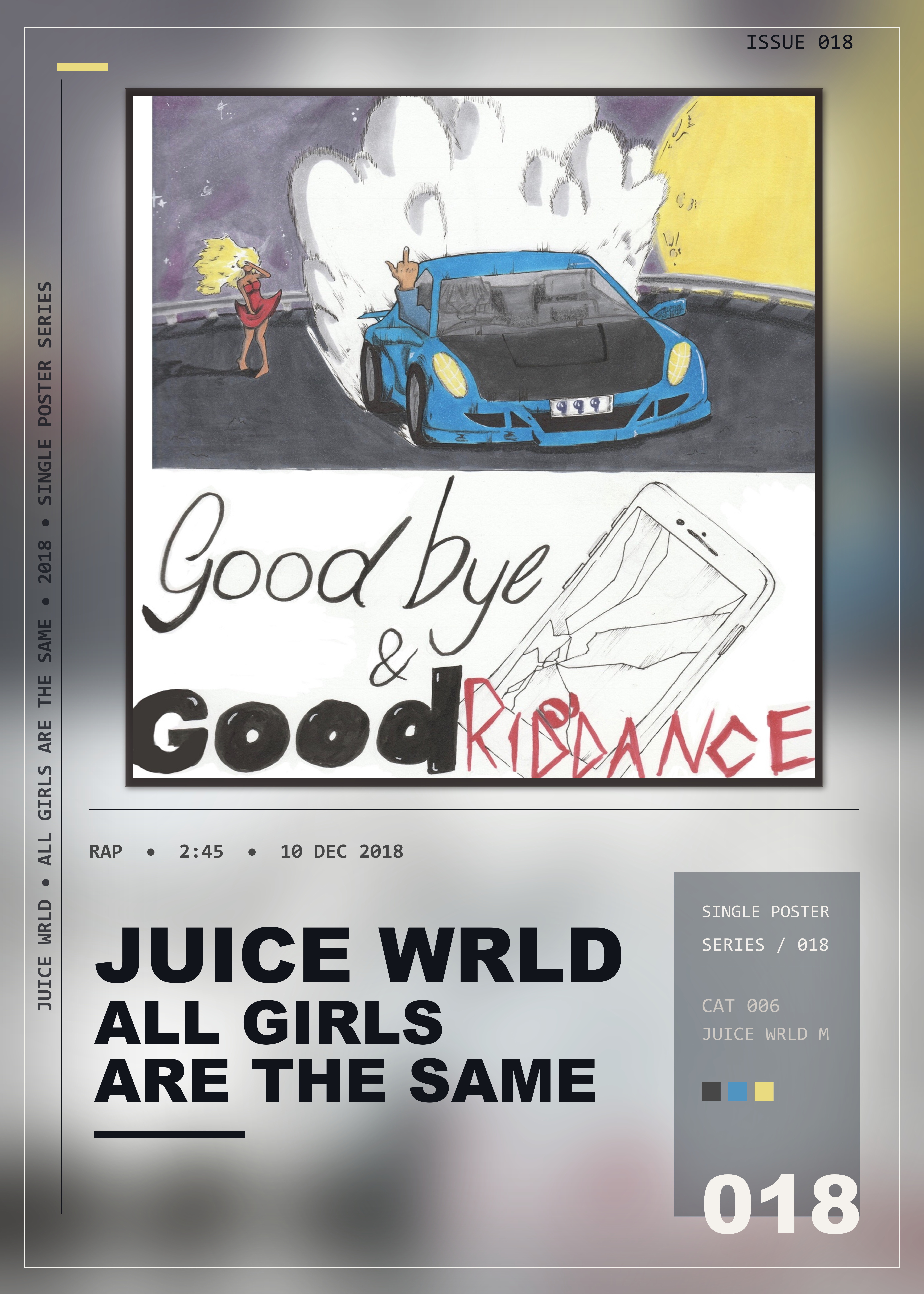 Music poster: Juice WRLD - All Girls Are The Same