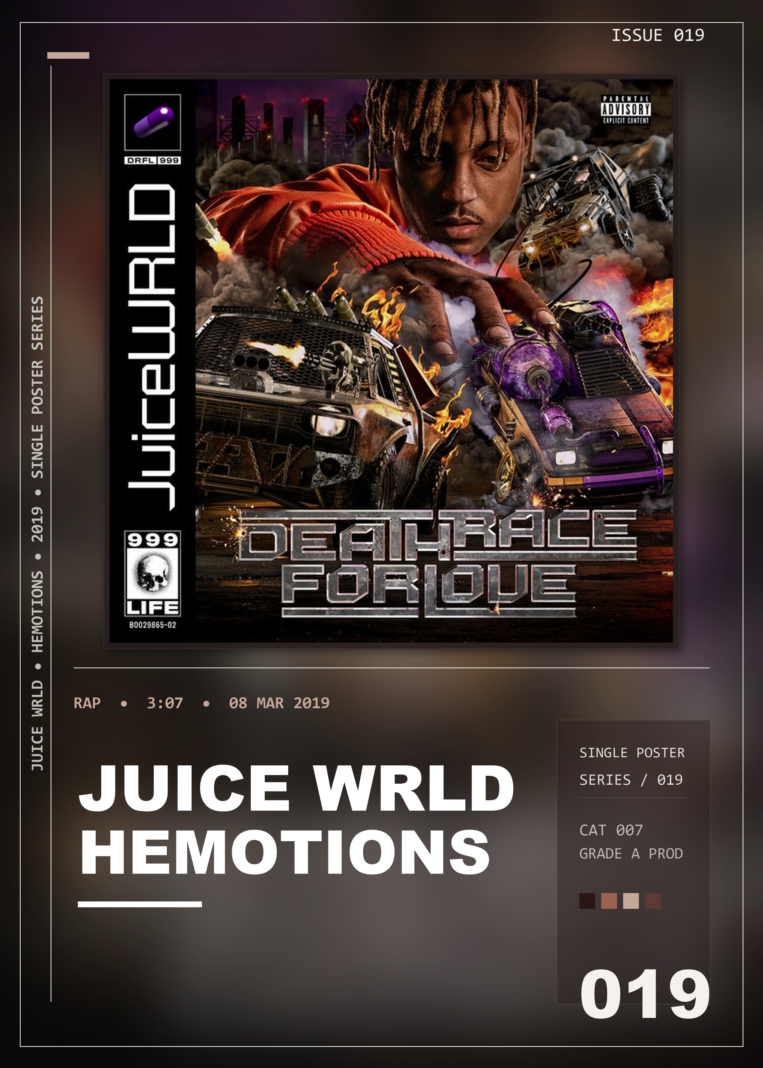 Music poster: Juice WRLD - HeMotions
