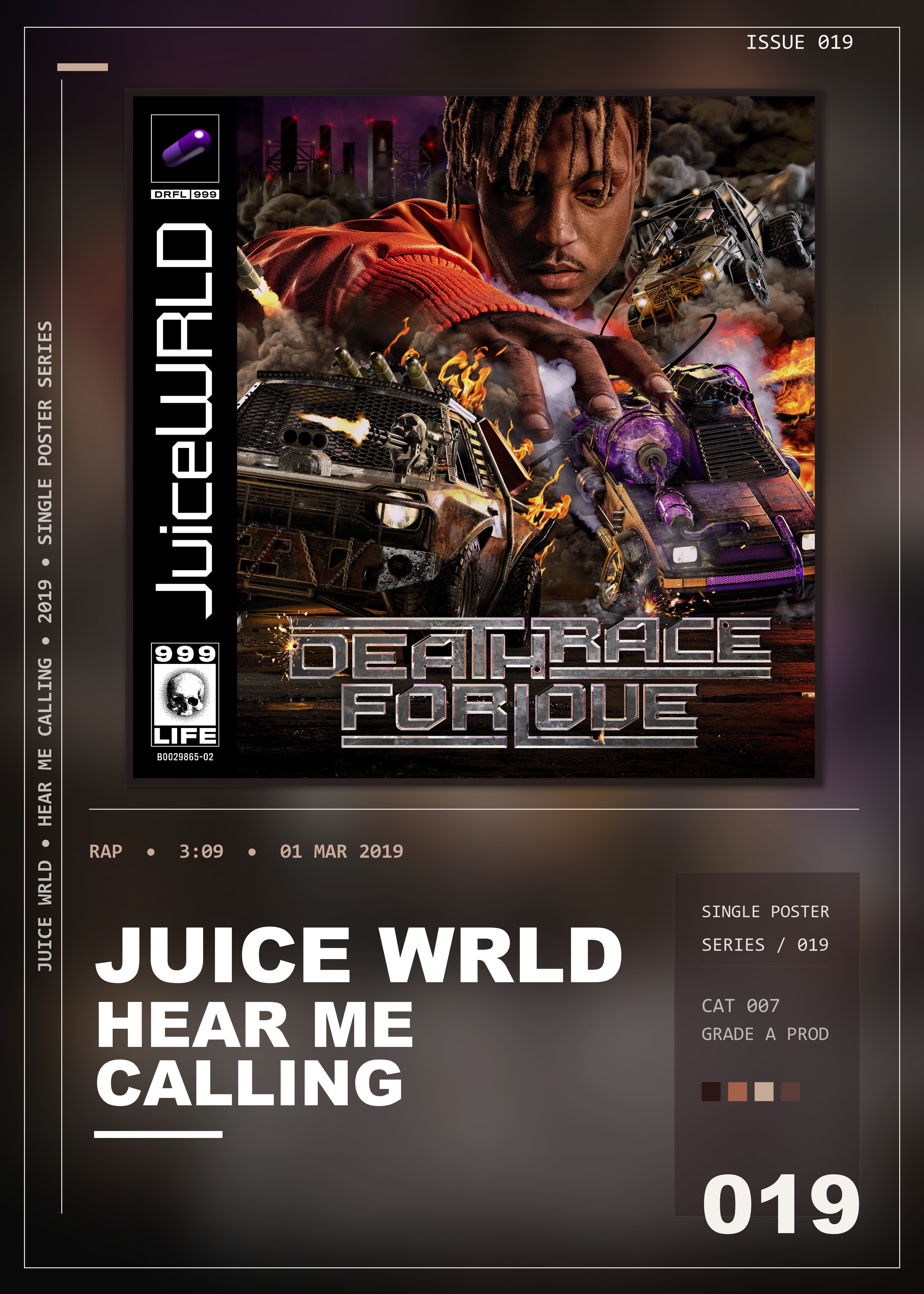 Music poster: Juice WRLD - Hear Me Calling
