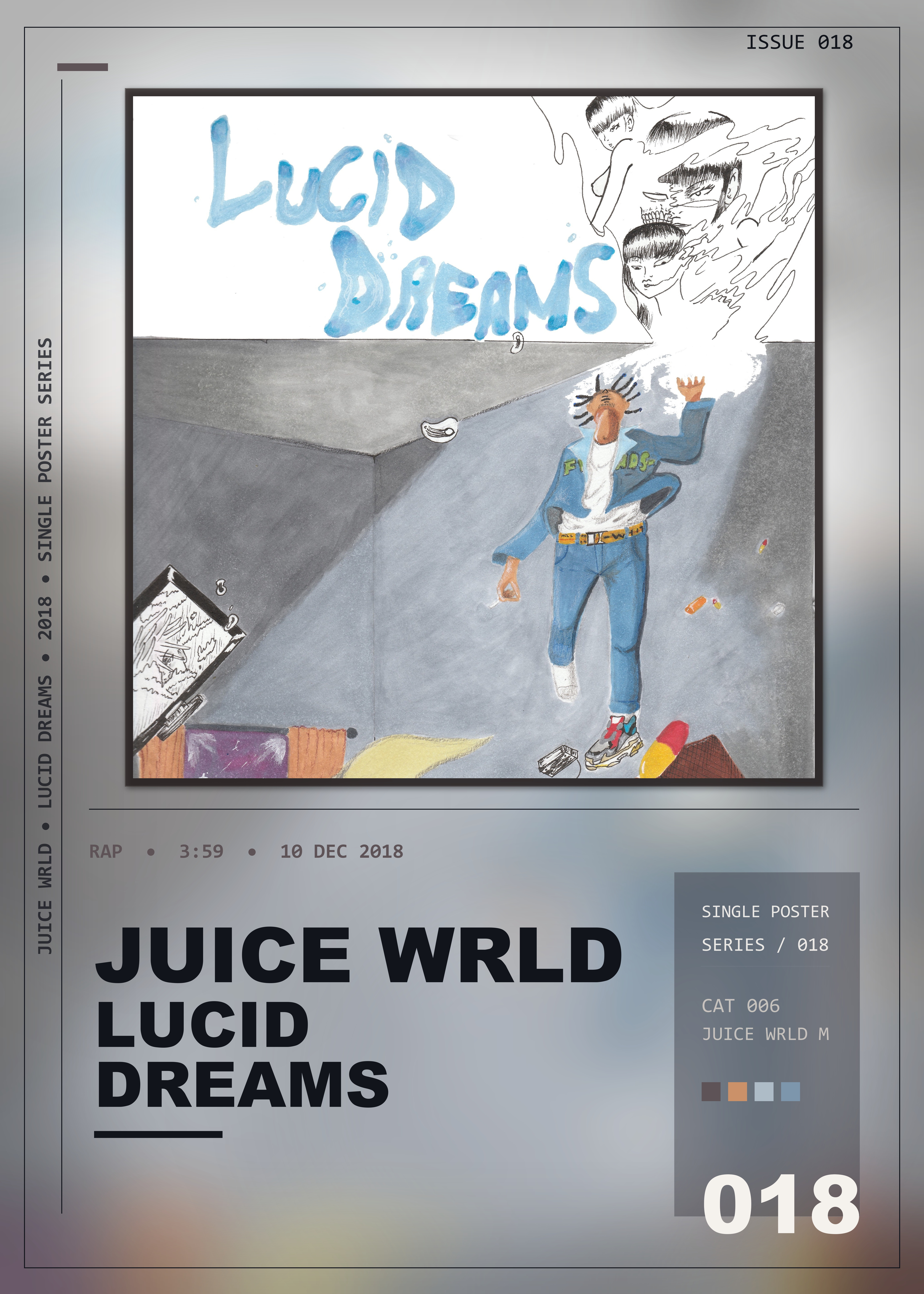 Music poster: Juice WRLD - Lucid Dreams