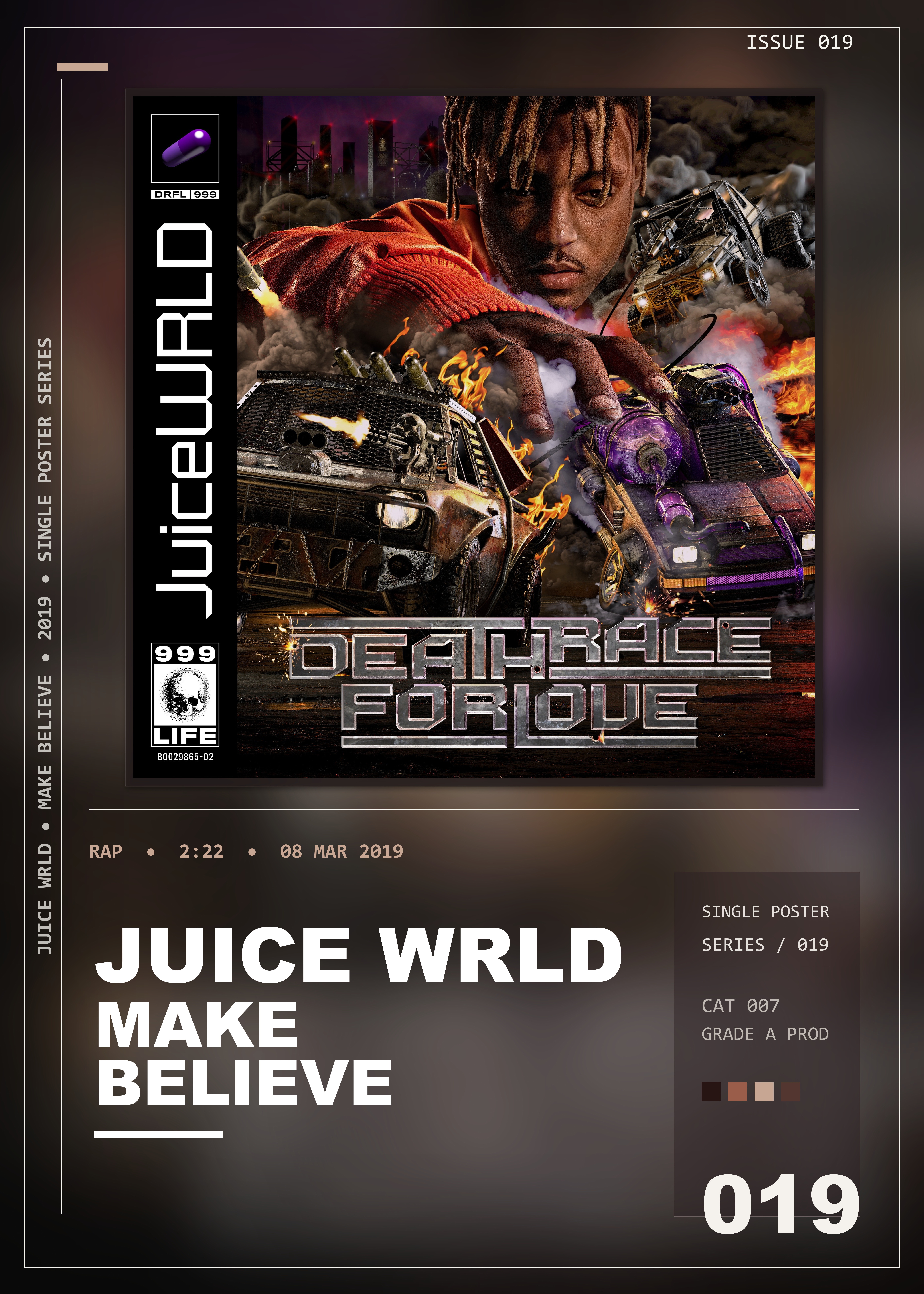 Music poster: Juice WRLD - Make Believe