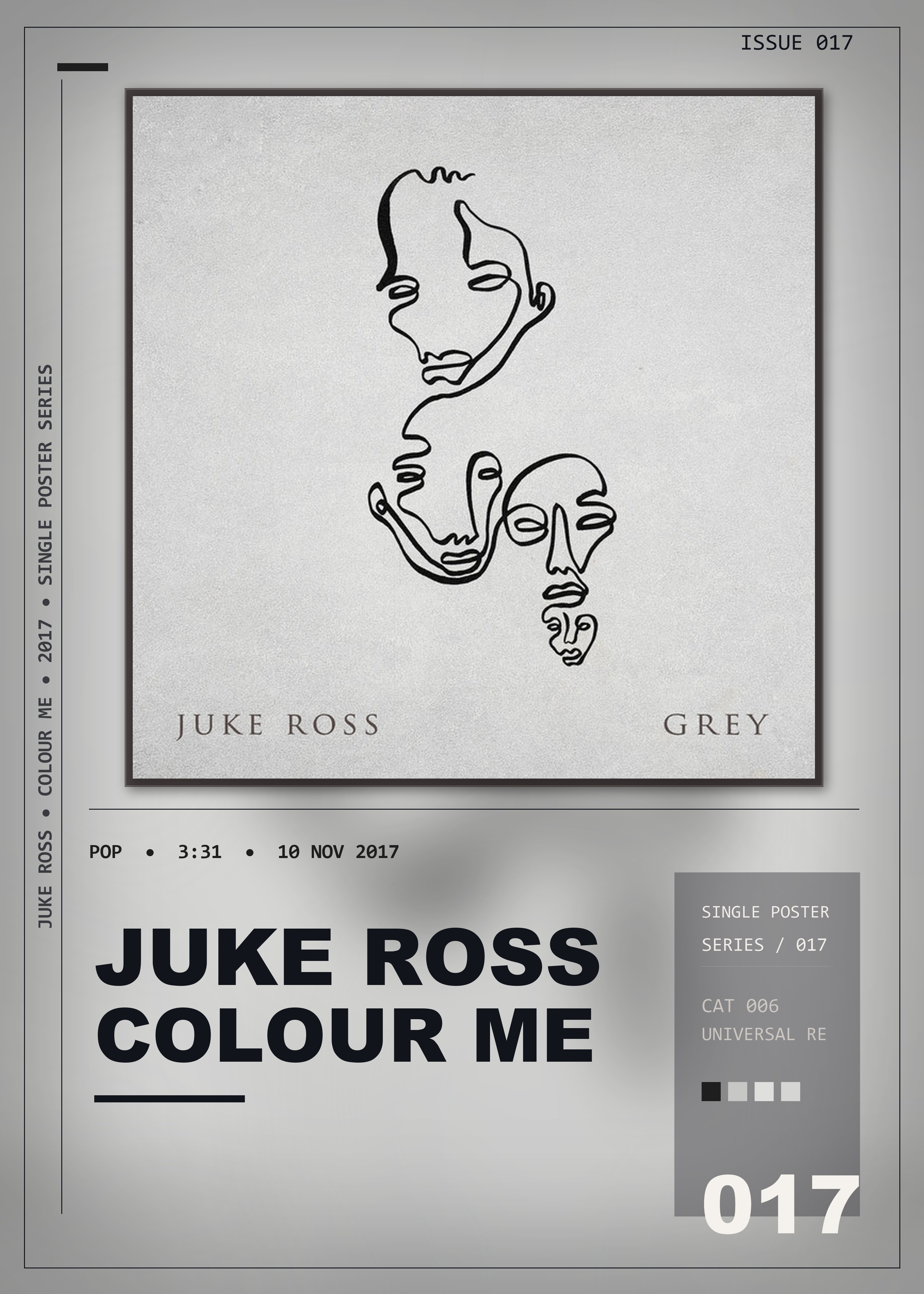 Music poster: Juke Ross - Colour Me