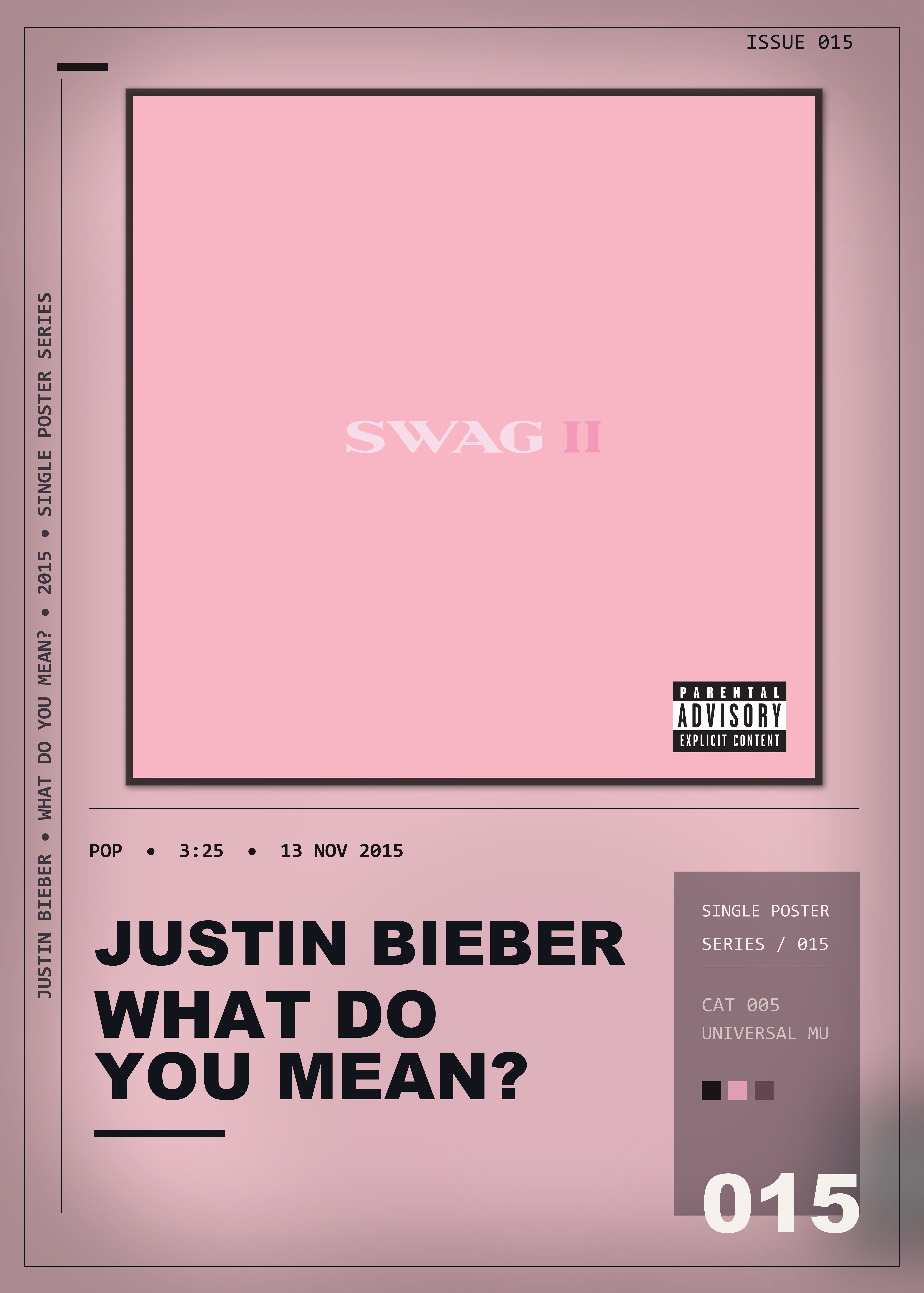 Music poster: Justin Bieber - What Do You Mean