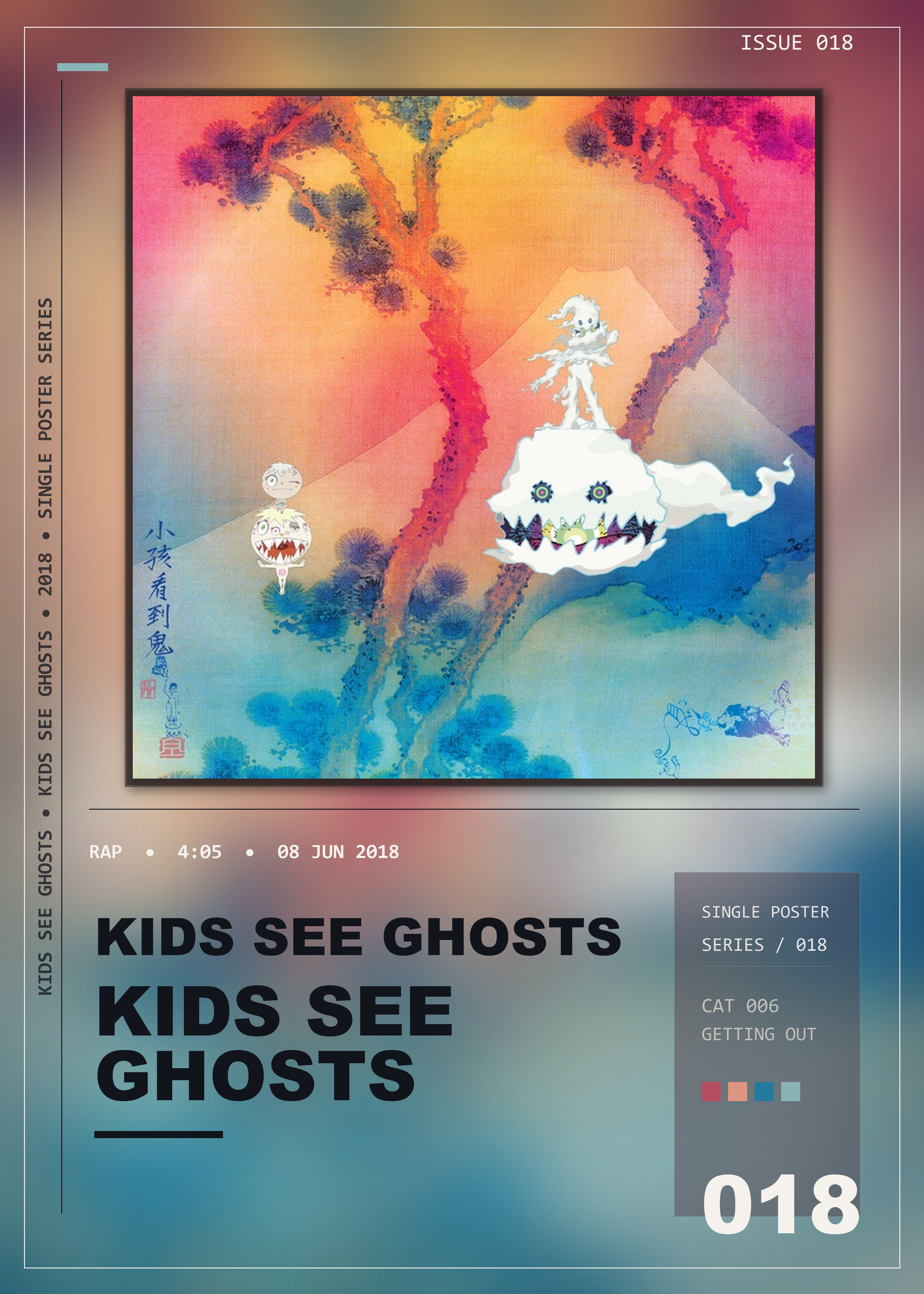 Music poster: KIDS SEE GHOSTS - Kids See Ghosts
