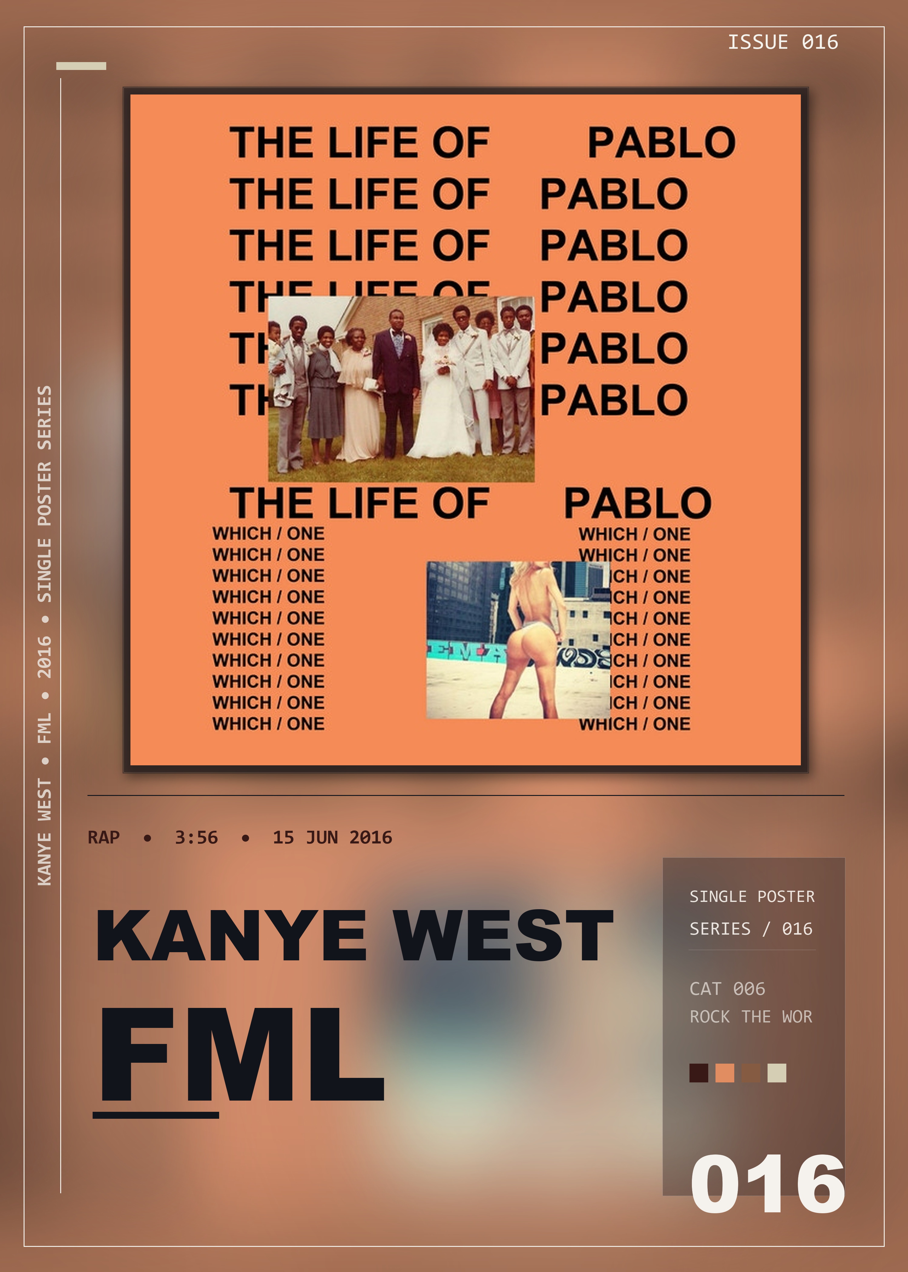 Music poster: Kanye West - FML