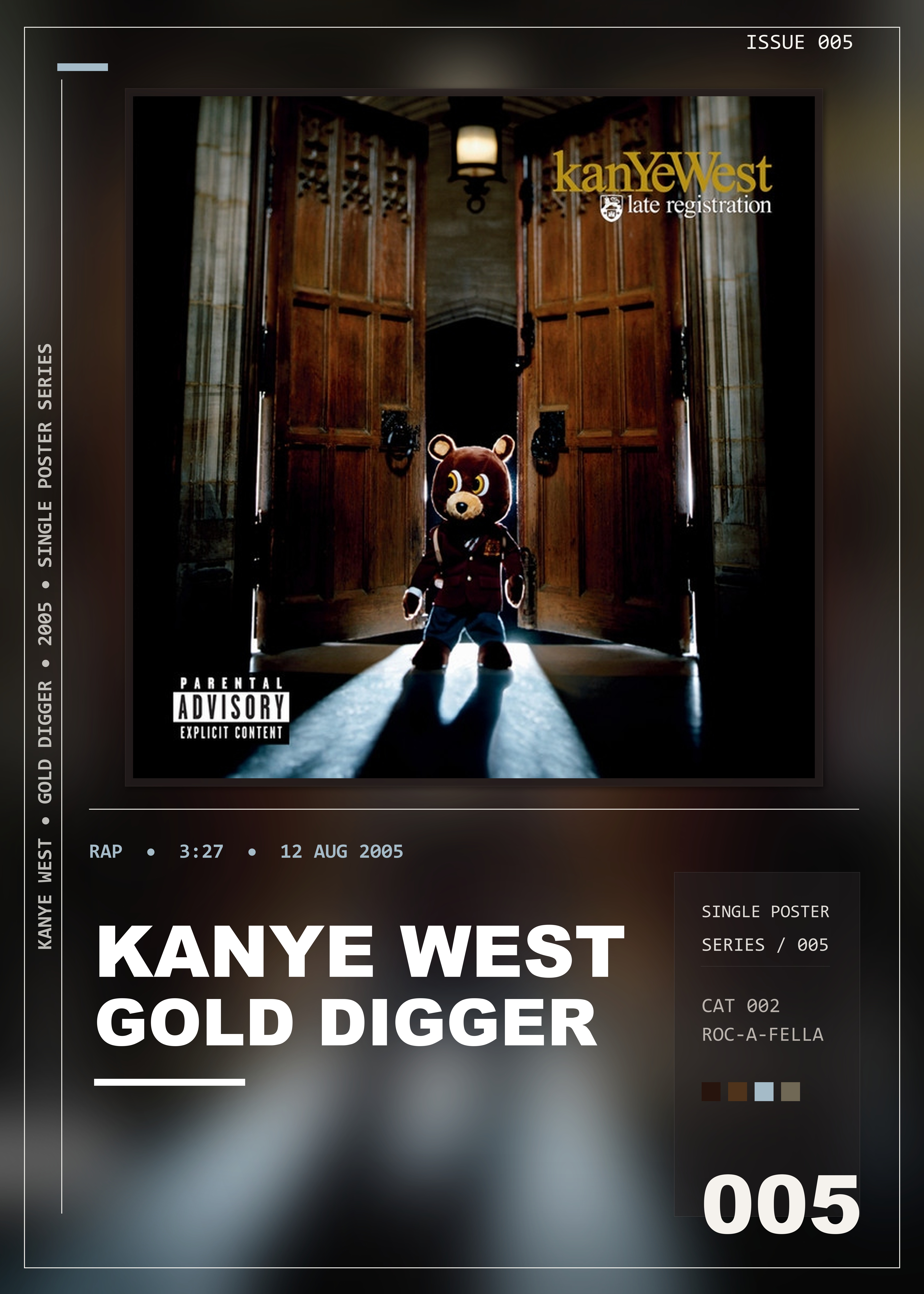 Music poster: Kanye West - Gold Digger