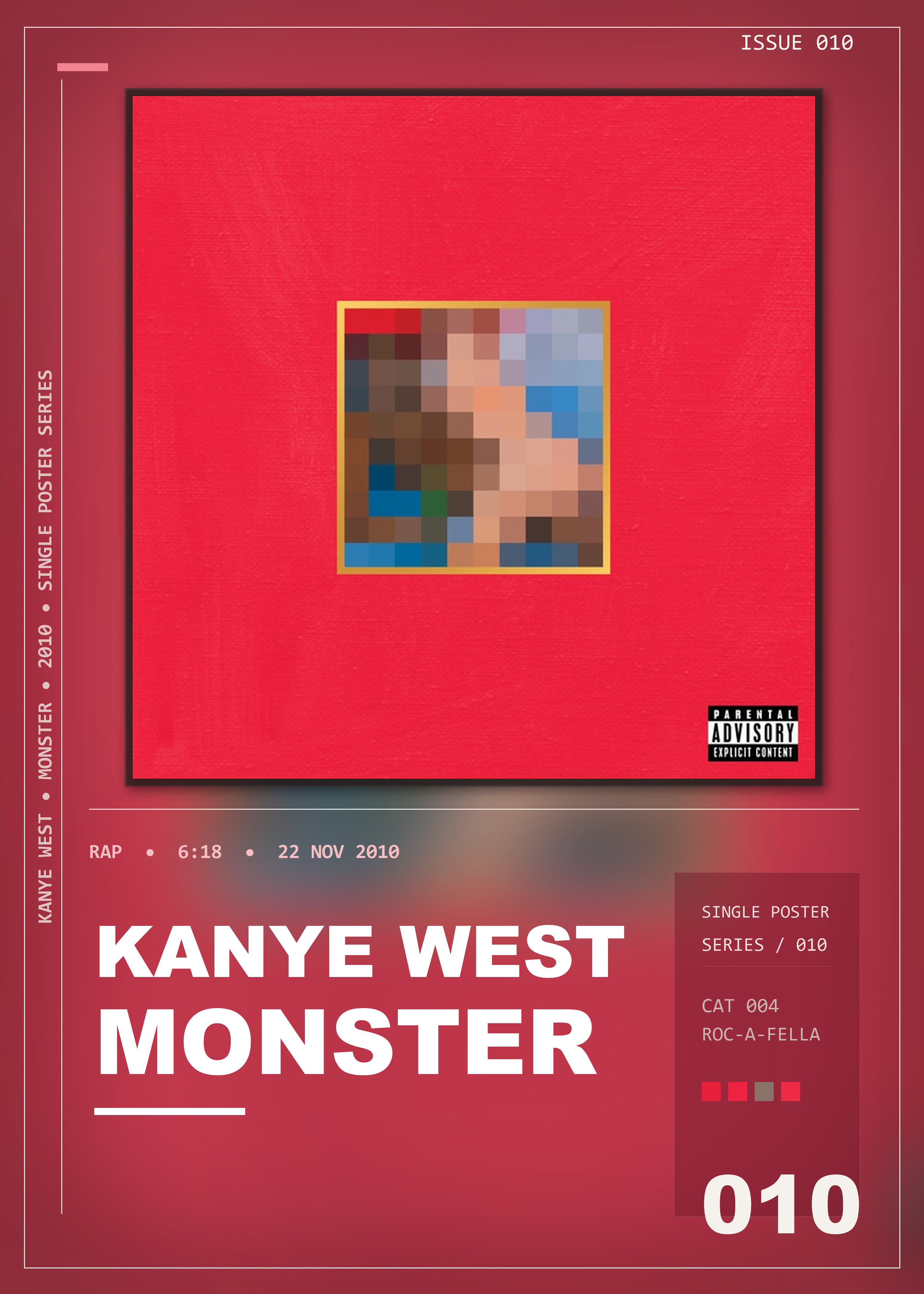Music poster: Kanye West - Monster