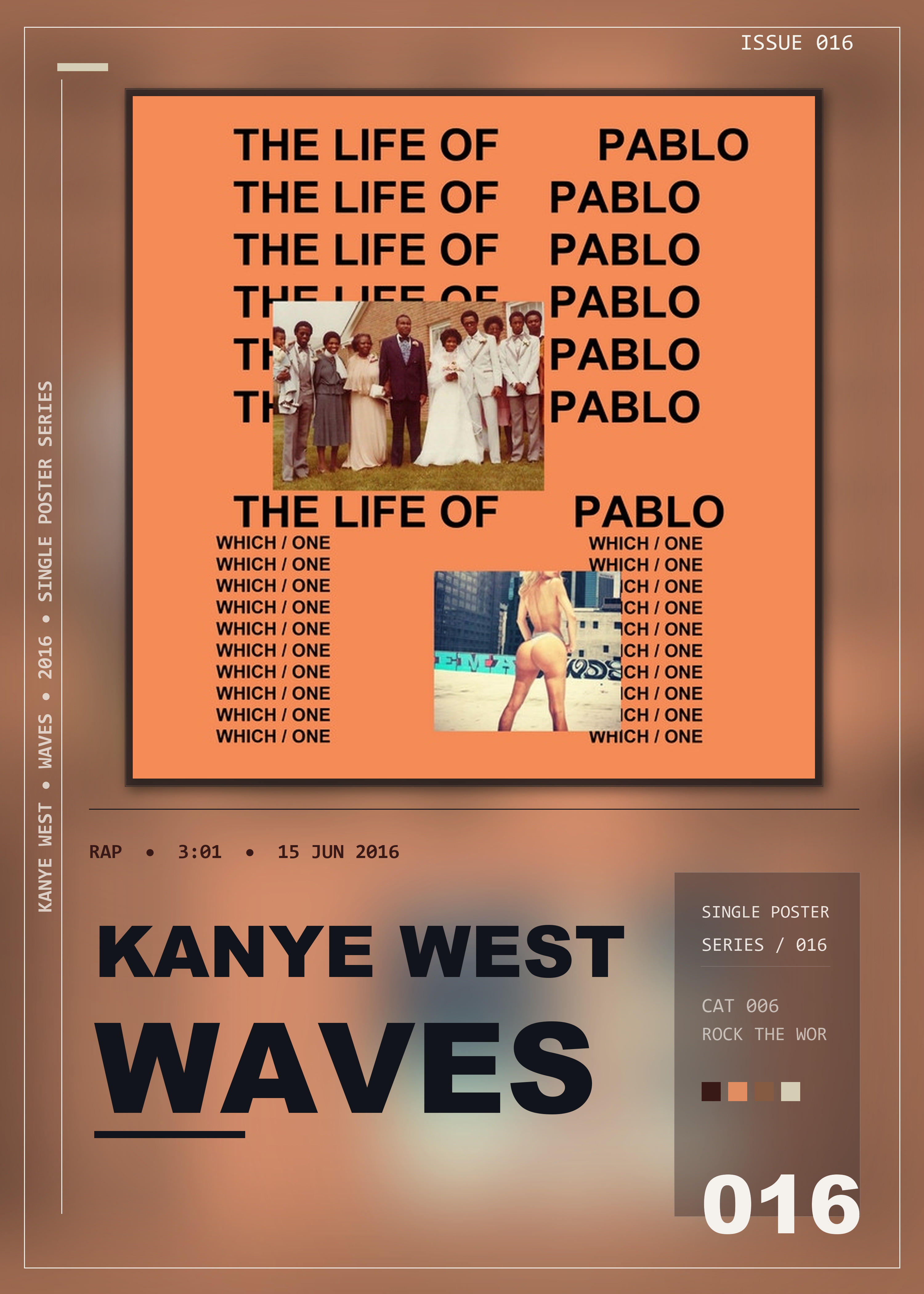 Music poster: Kanye West - Waves