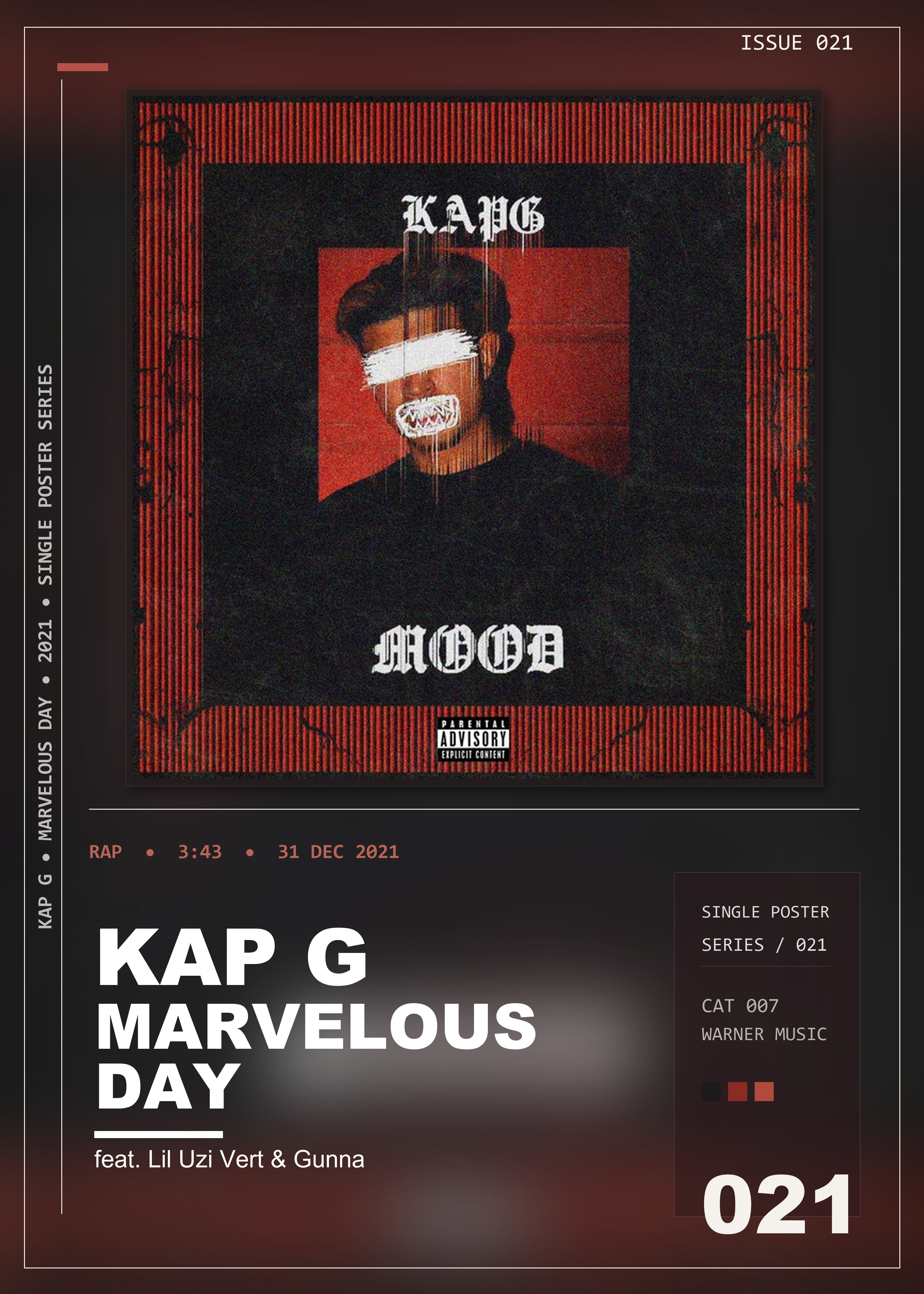 Music poster: Kap G - Marvelous Day feat Lil Uzi Vert Gunna