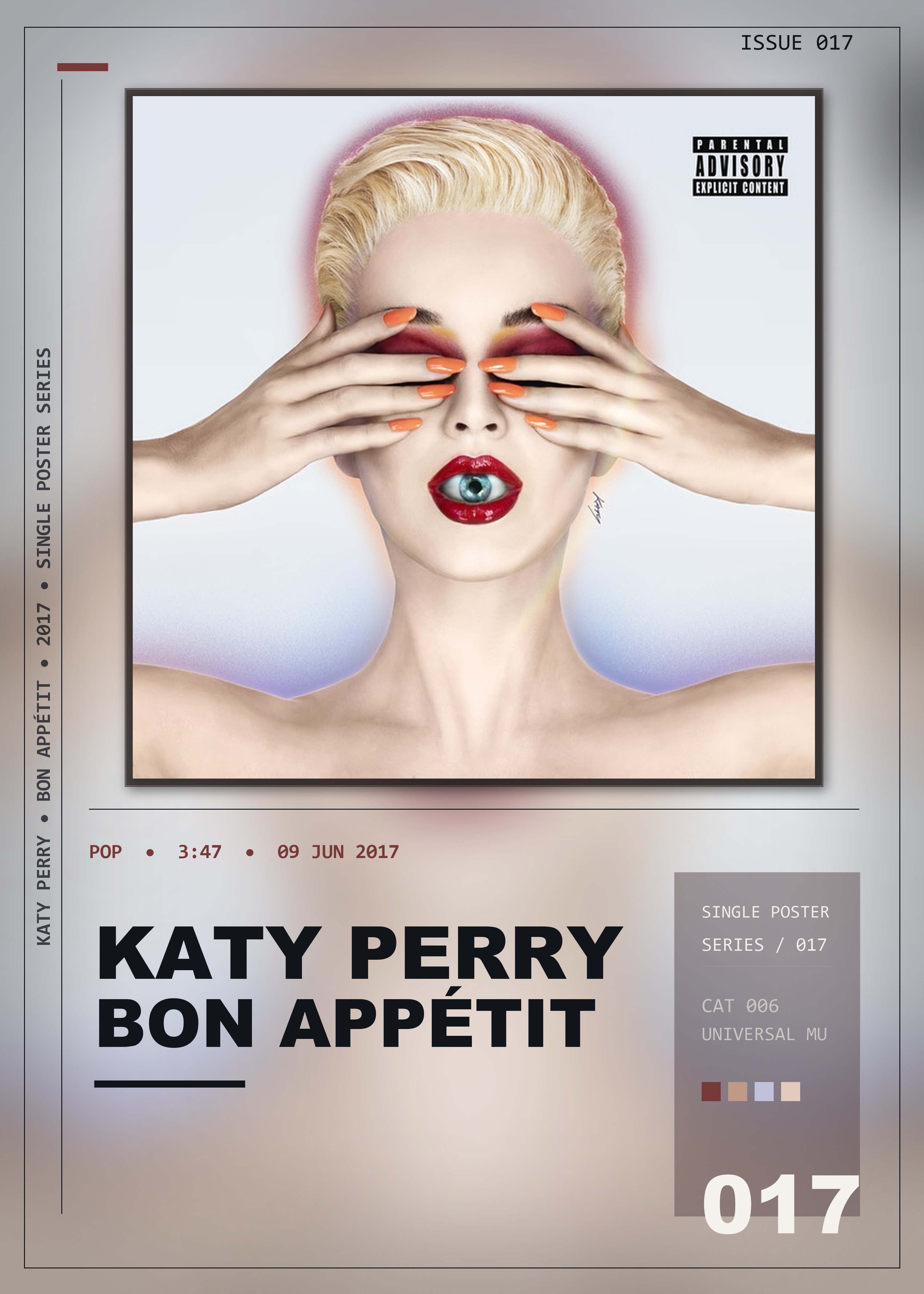 Music poster: Katy Perry - Bon appétit