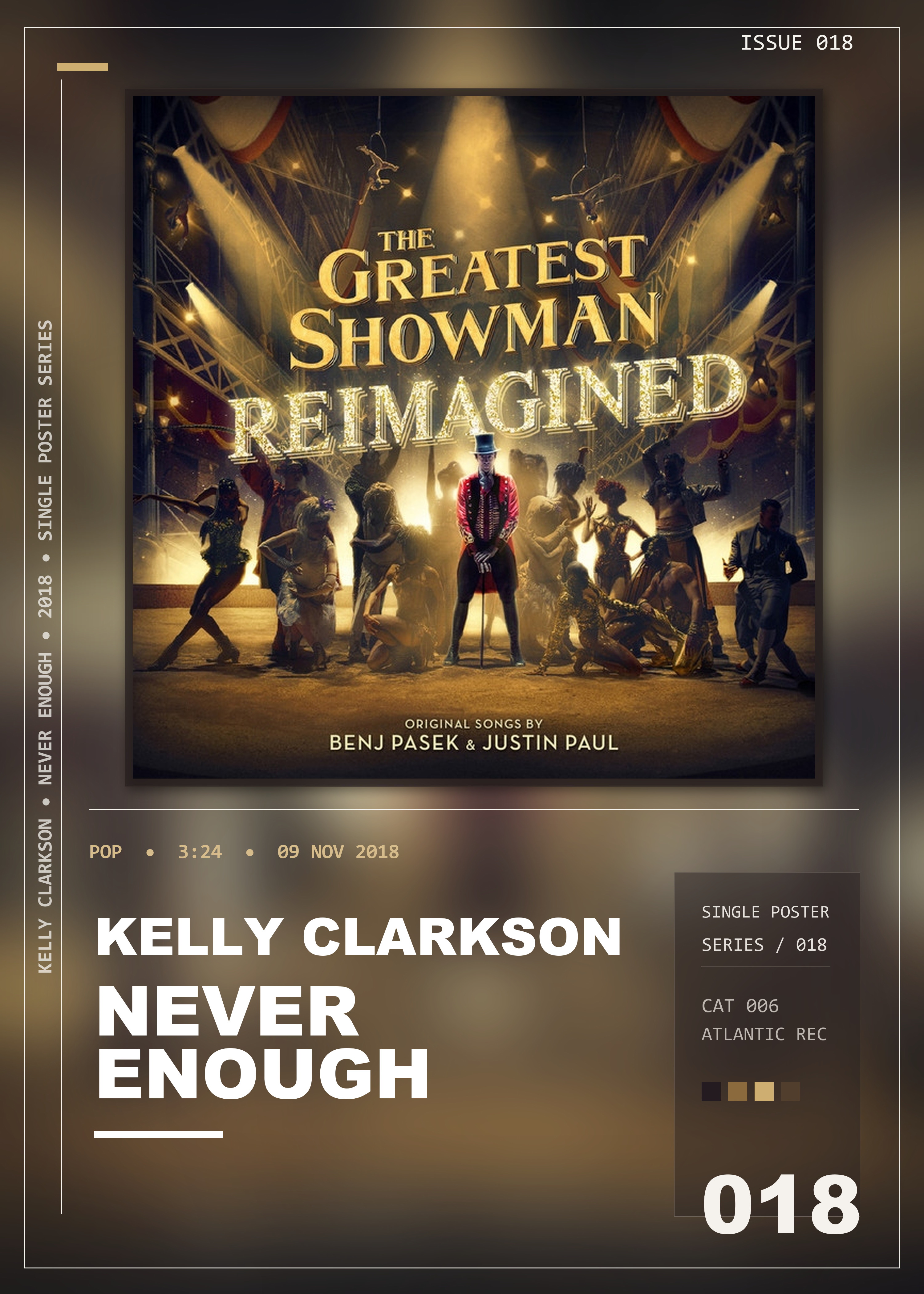 Music poster: Kelly Clarkson - Never Enough