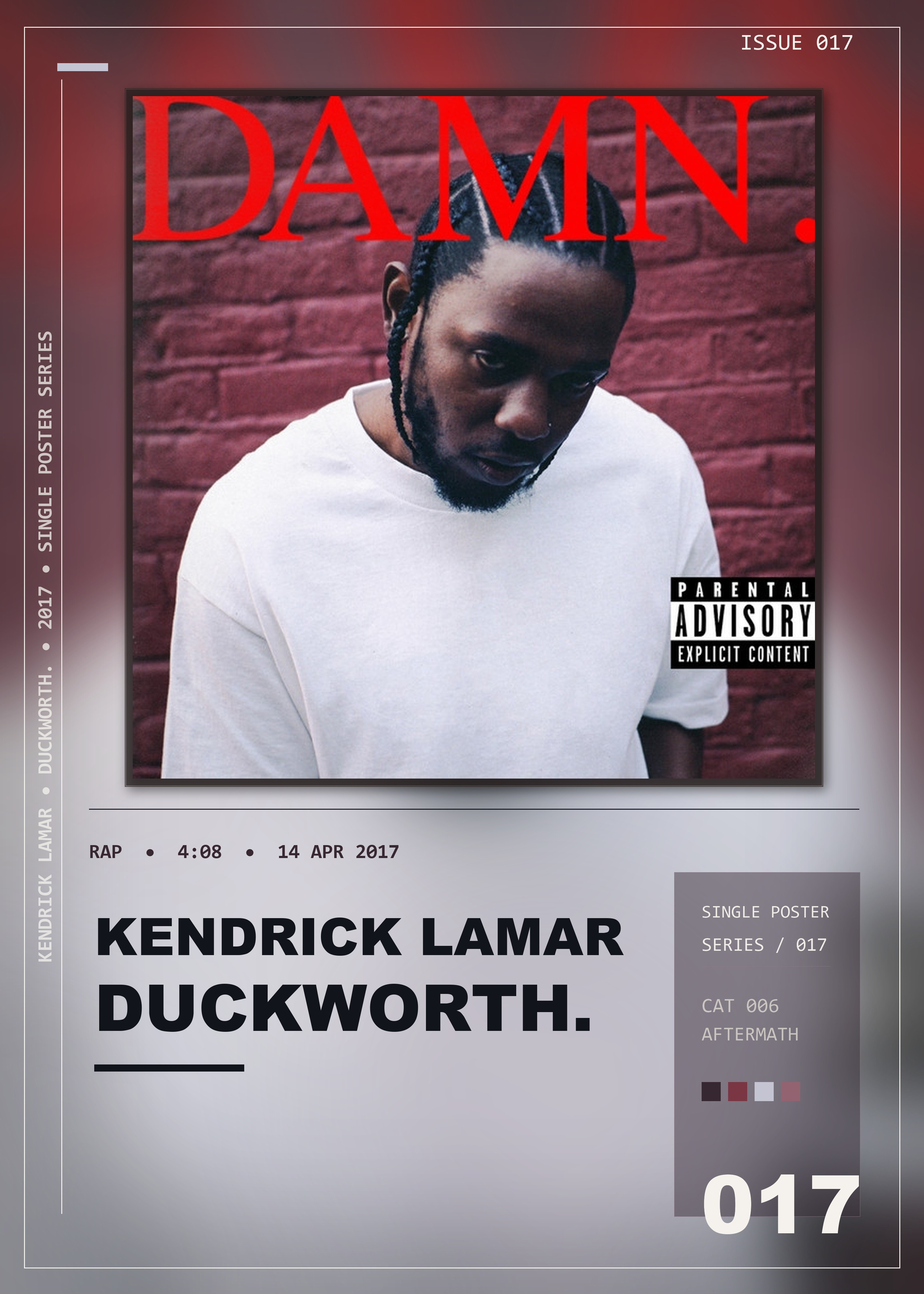 Music poster: Kendrick Lamar - DUCKWORTH