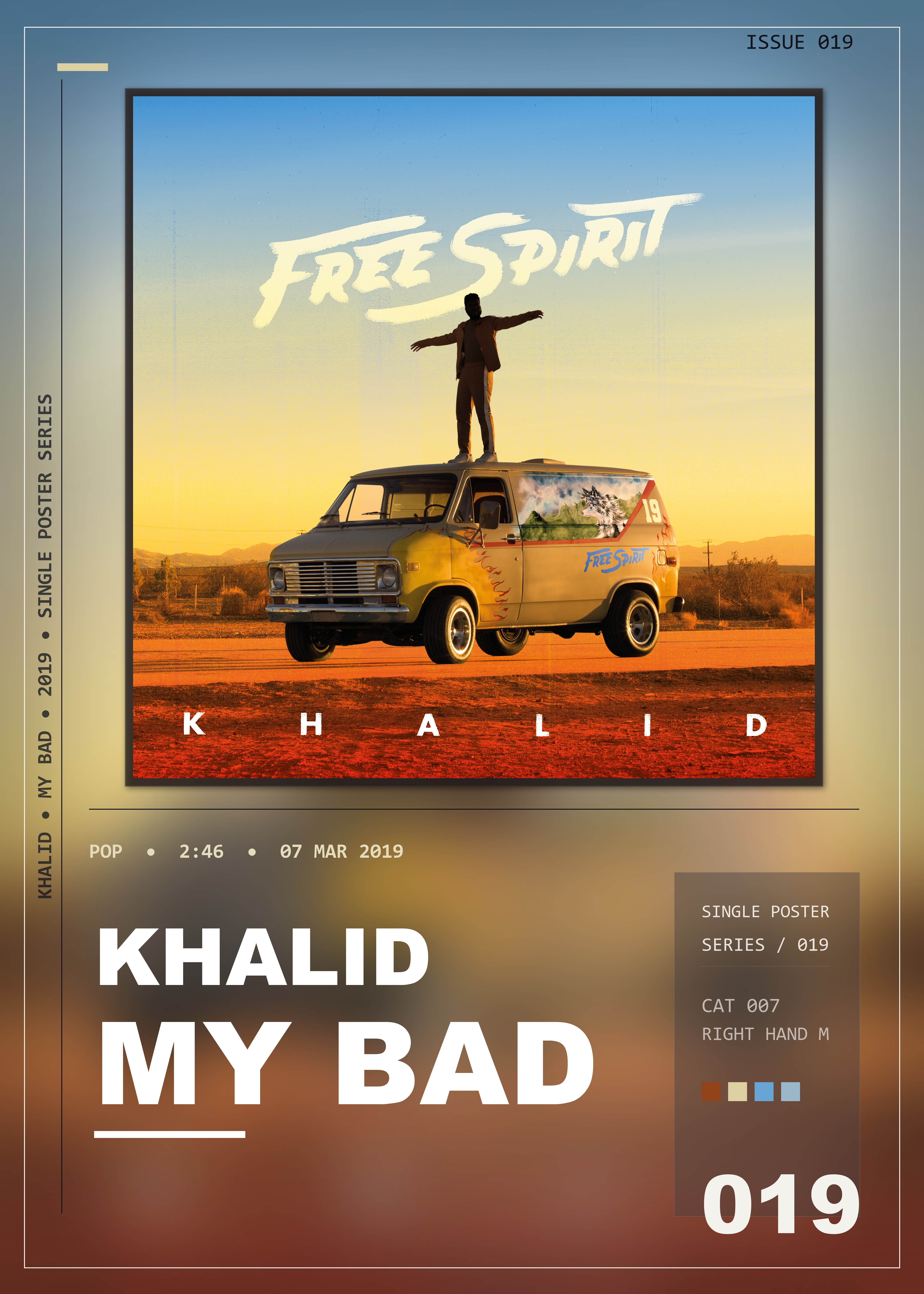 Music poster: Khalid - My Bad