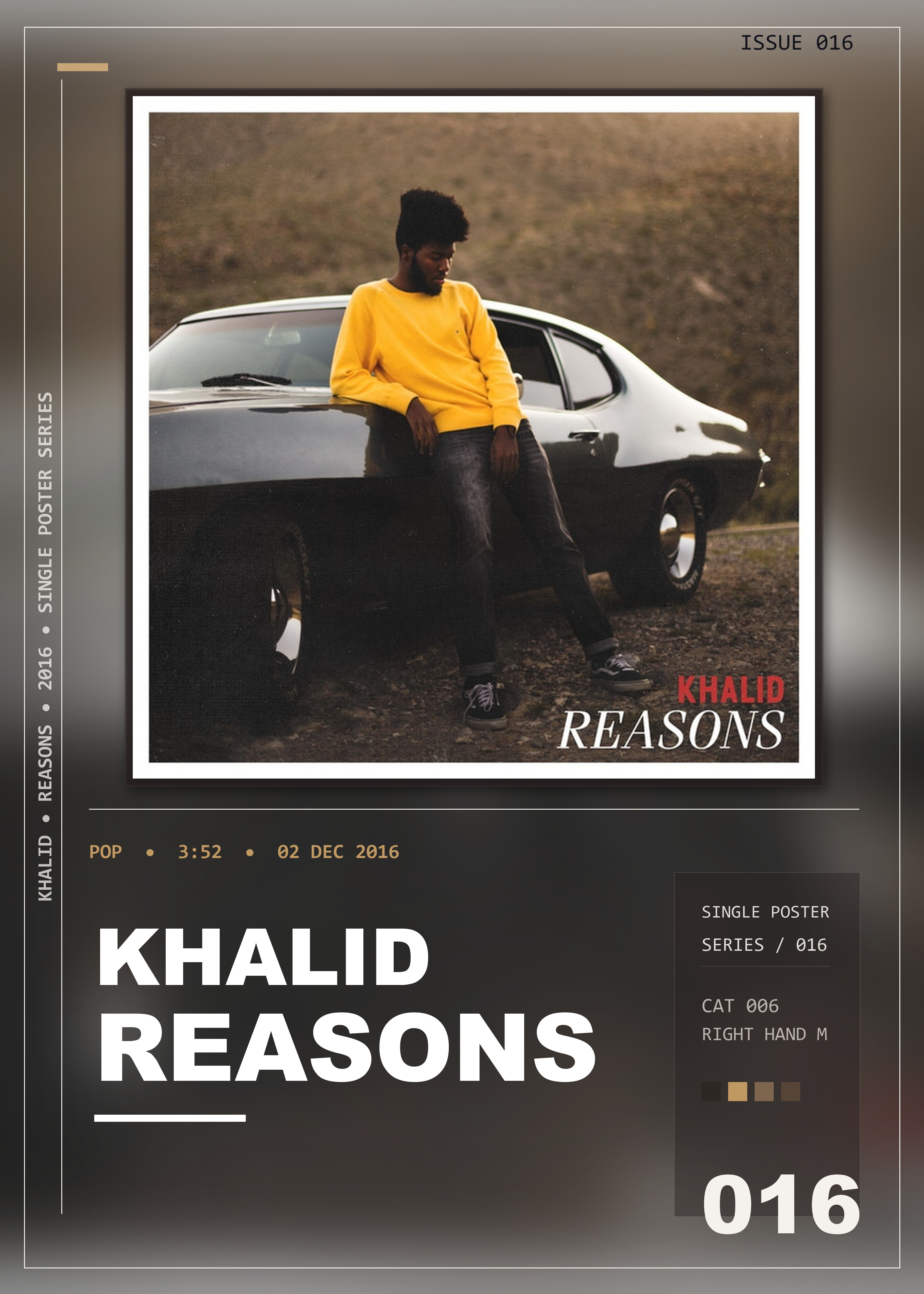 Music poster: Khalid - Reasons