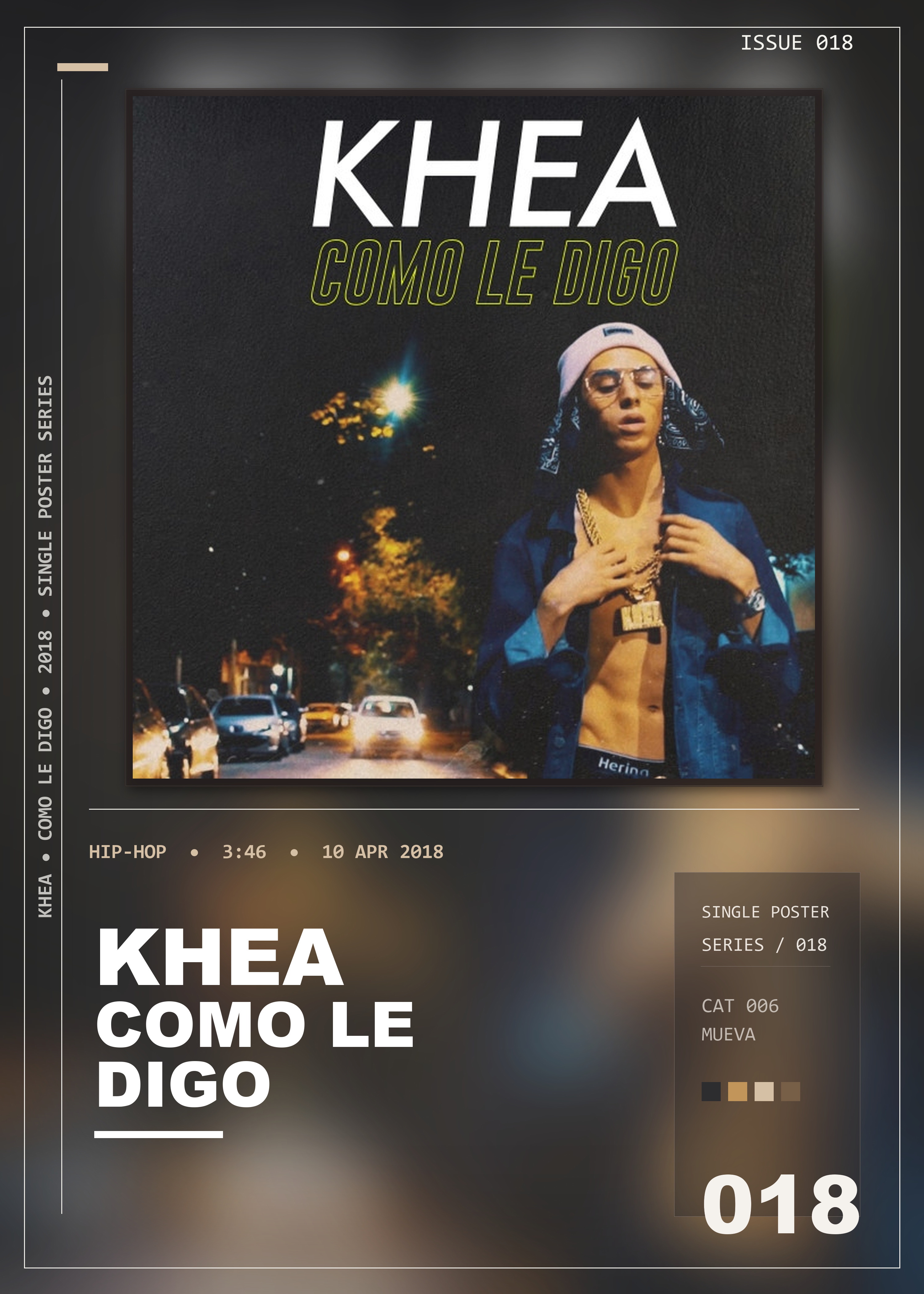 Music poster: Khea - Como Le Digo