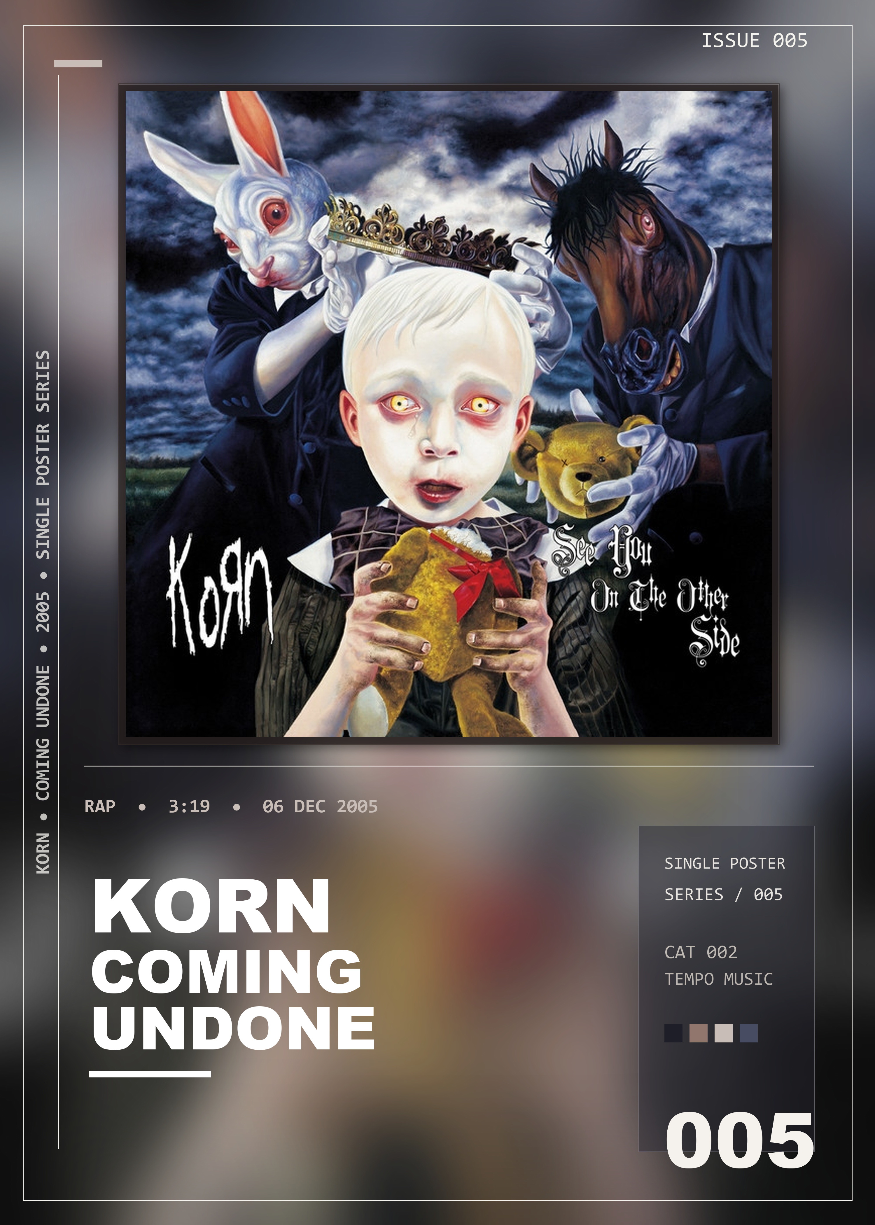 Music poster: Korn - Coming Undone