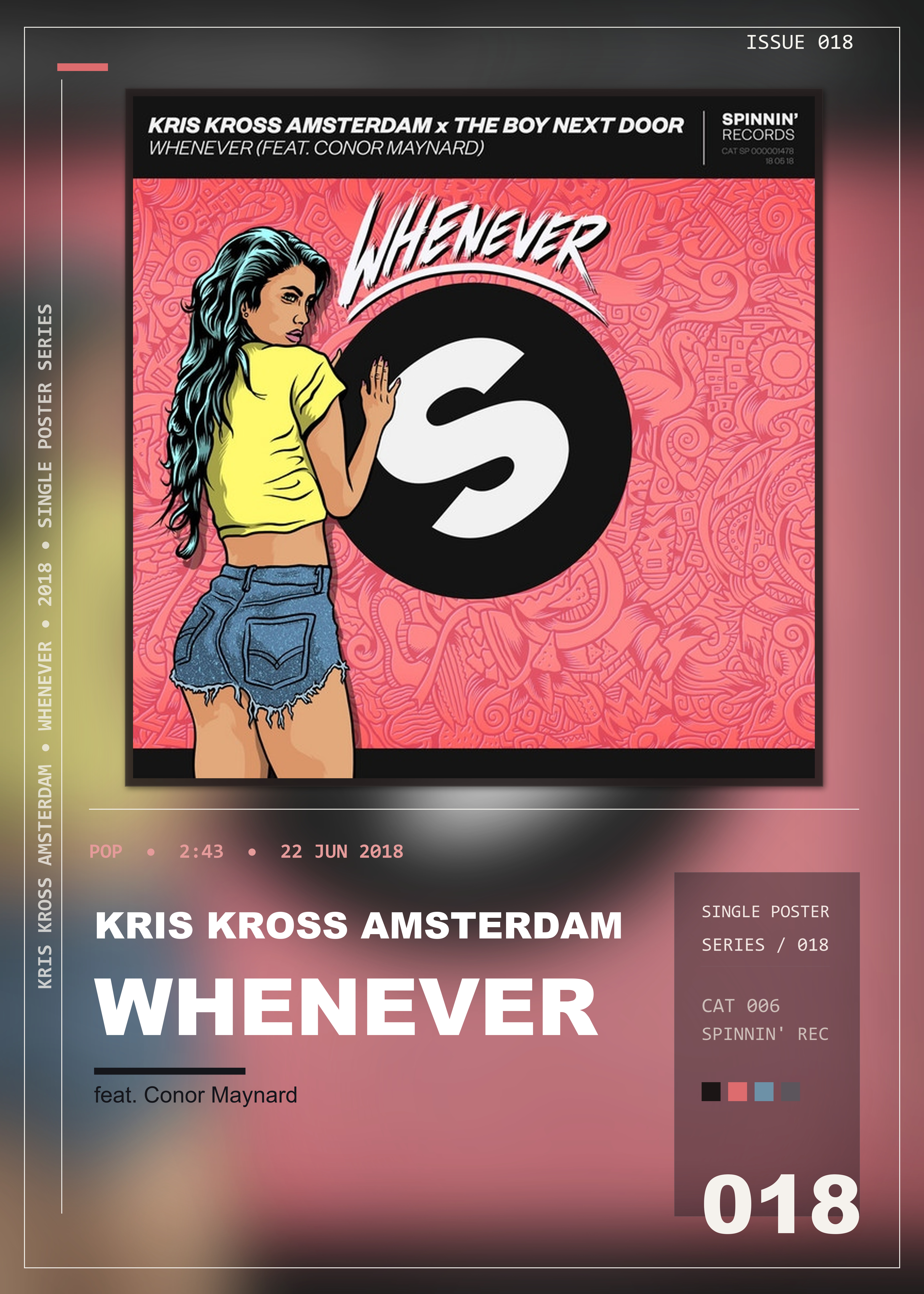 Music poster: Kris Kross Amsterdam - Whenever feat Conor Maynard