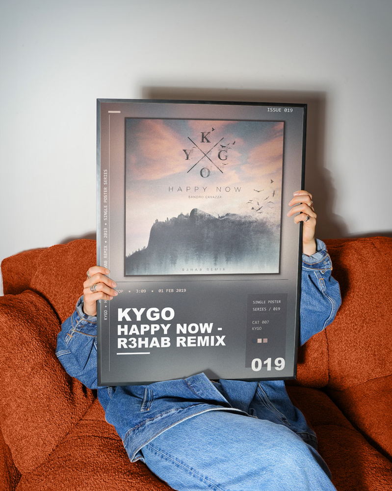Music poster: Kygo - Happy Now - R3HAB Remix