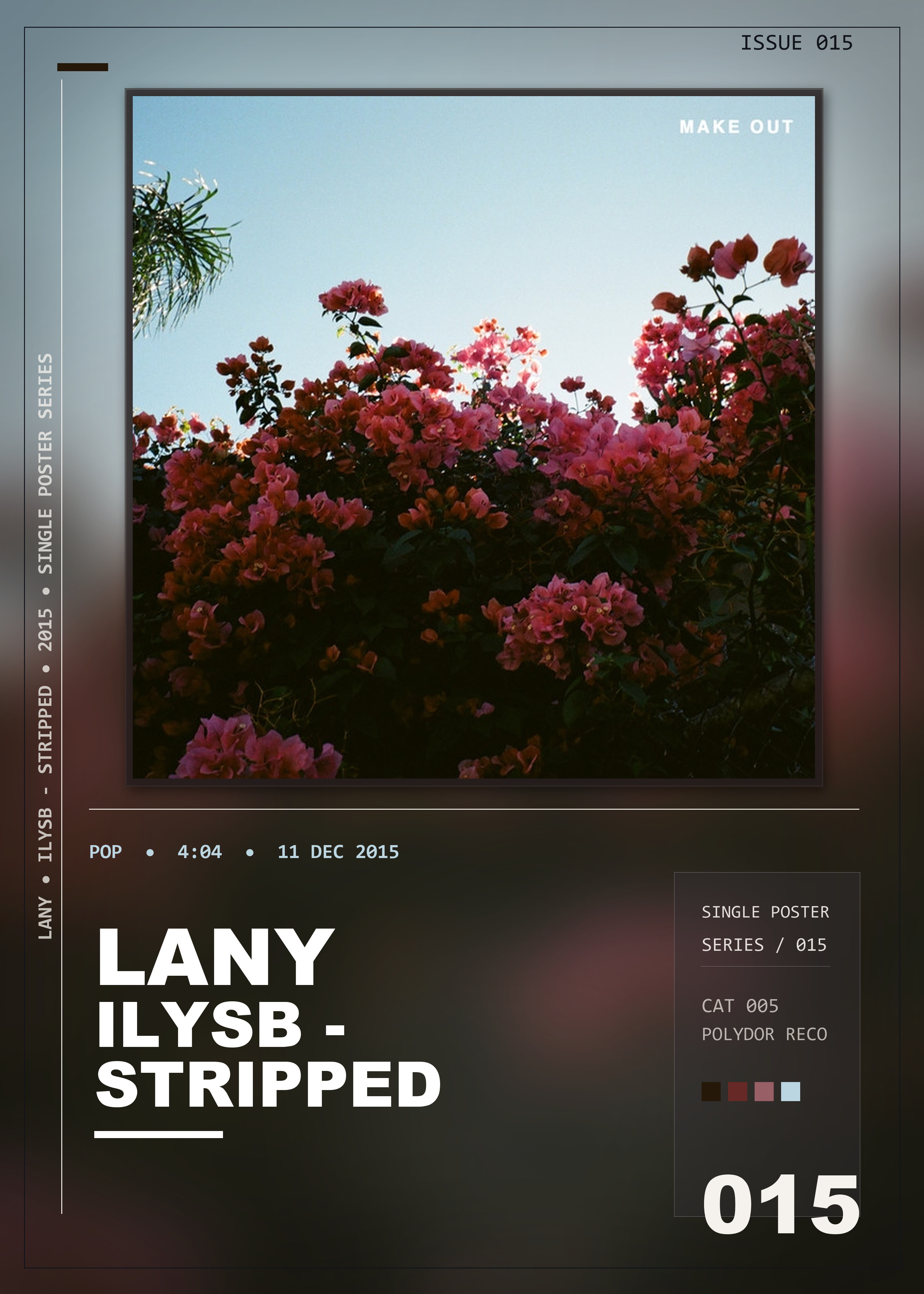 Music poster: LANY - ILYSB - STRIPPED
