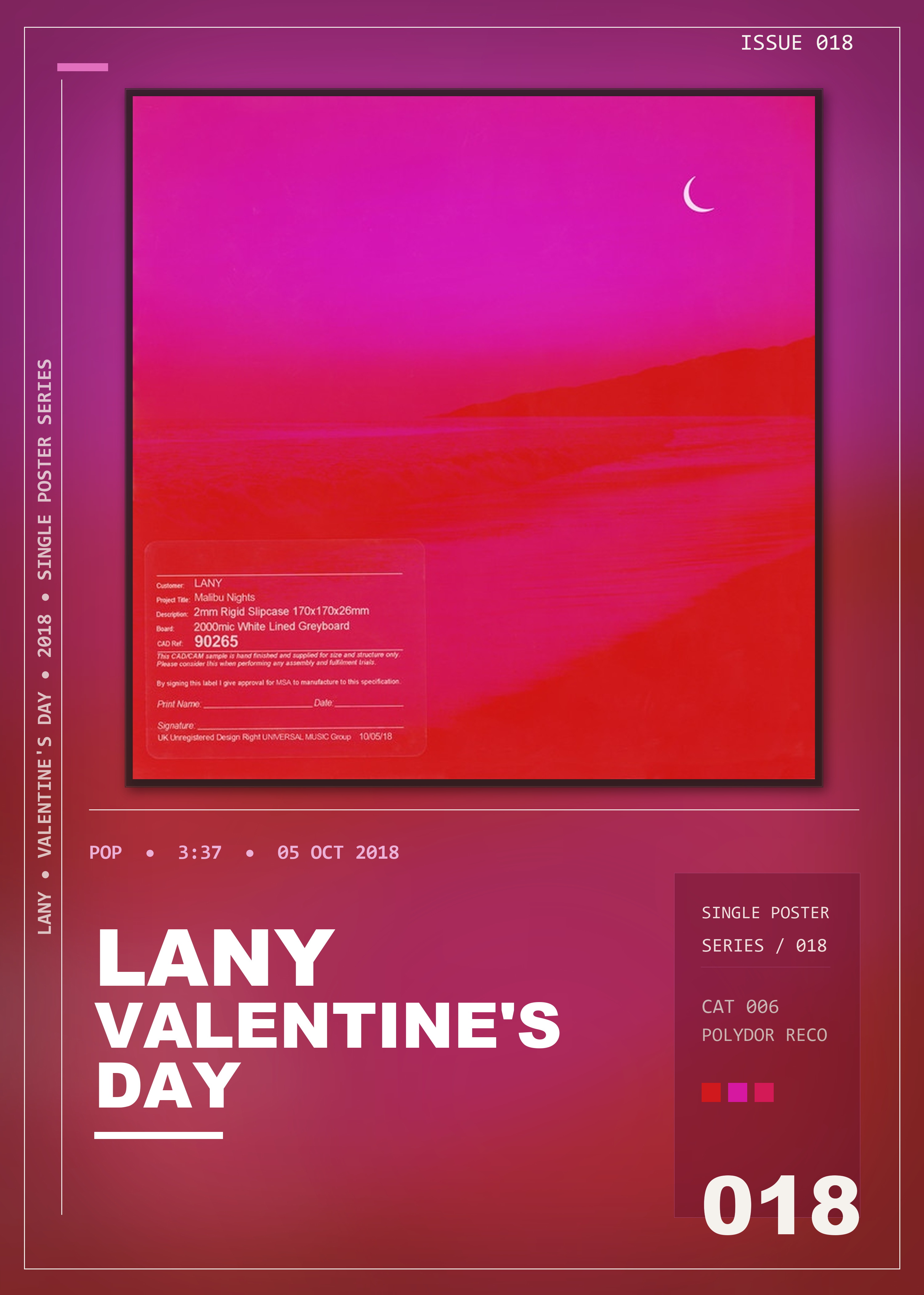 Music poster: LANY - Valentines Day