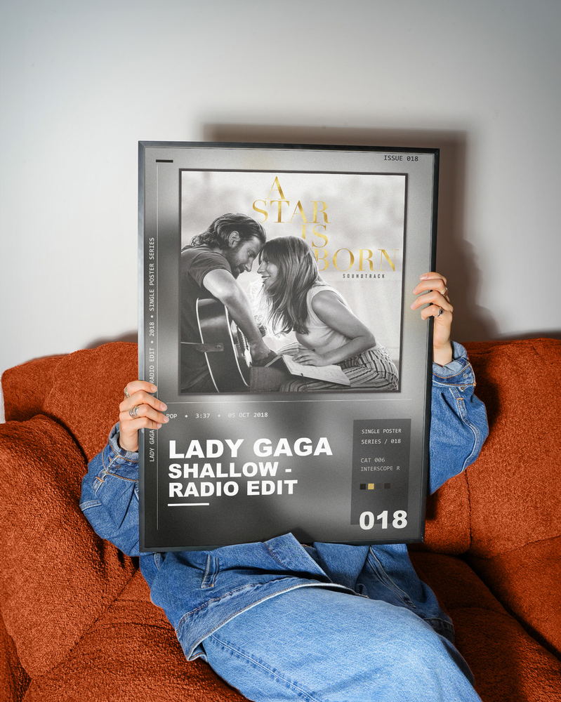 Music poster: Lady Gaga - Shallow - Radio Edit