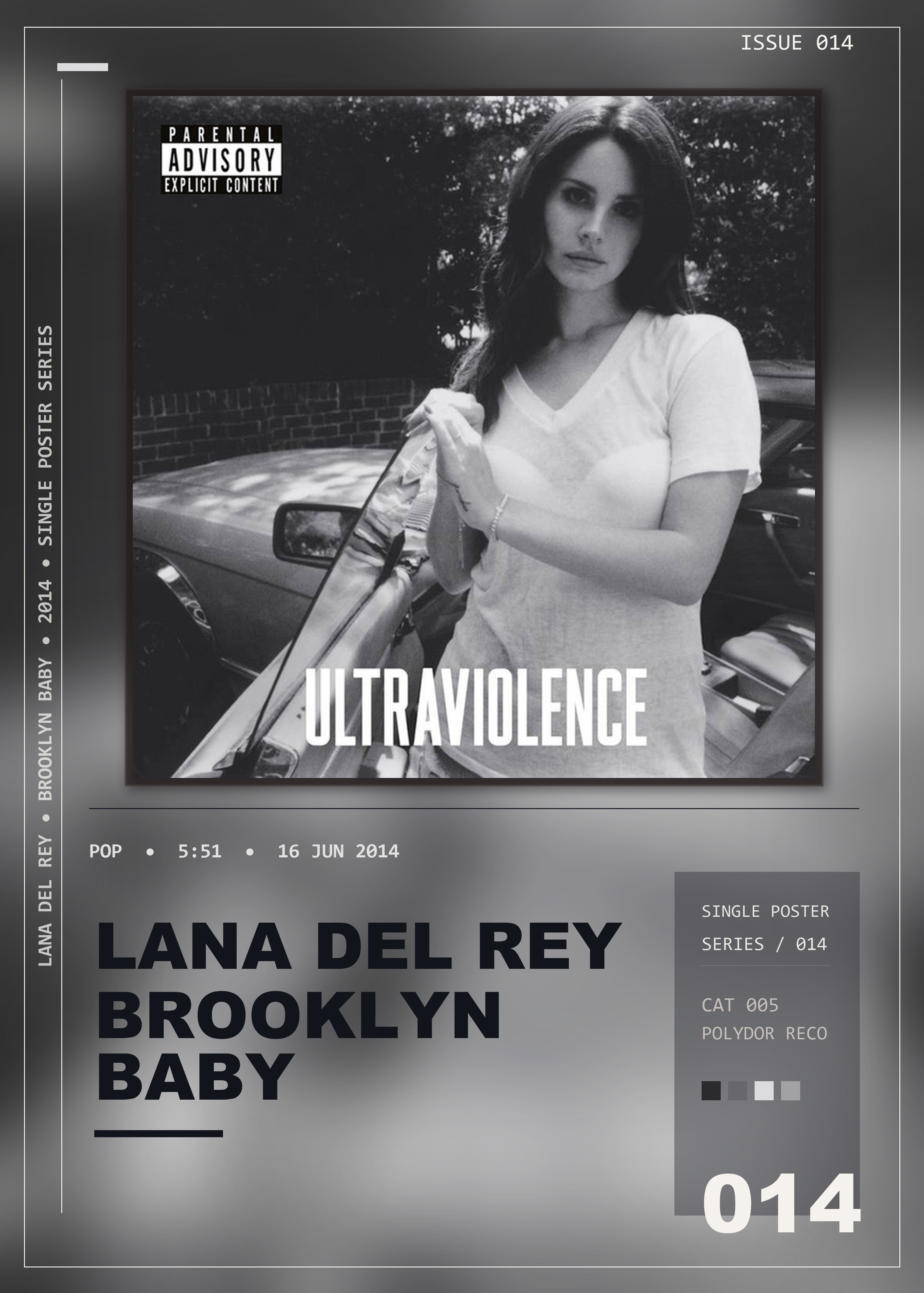 Music poster: Lana Del Rey - Brooklyn Baby