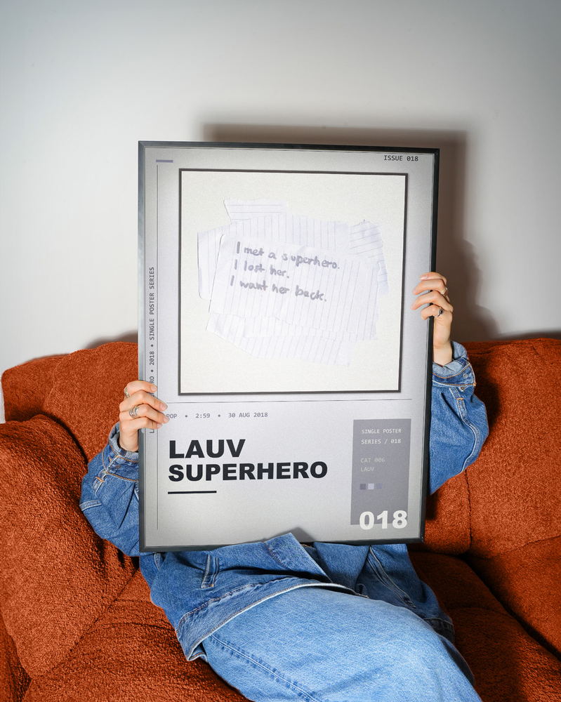 Music poster: Lauv - Superhero