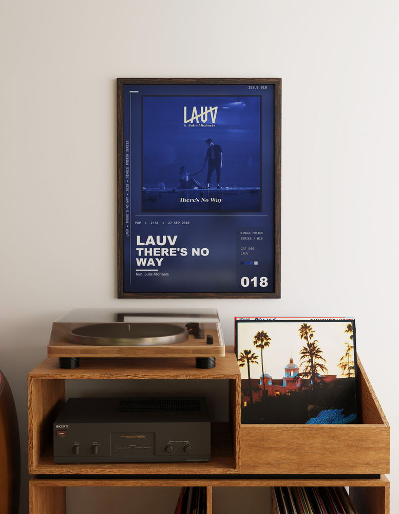 Music poster: Lauv - Theres No Way feat Julia Michaels