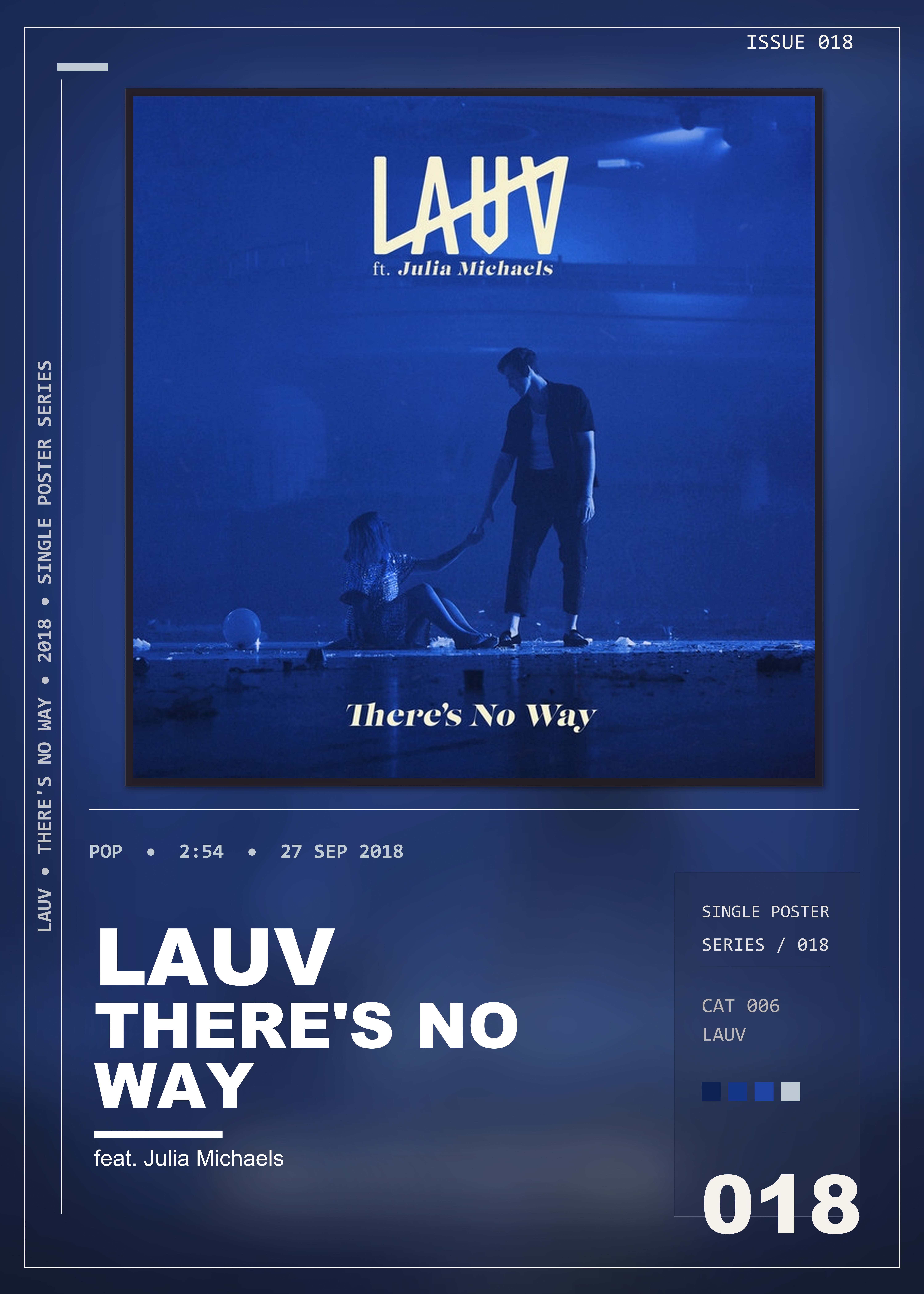 Music poster: Lauv - Theres No Way feat Julia Michaels