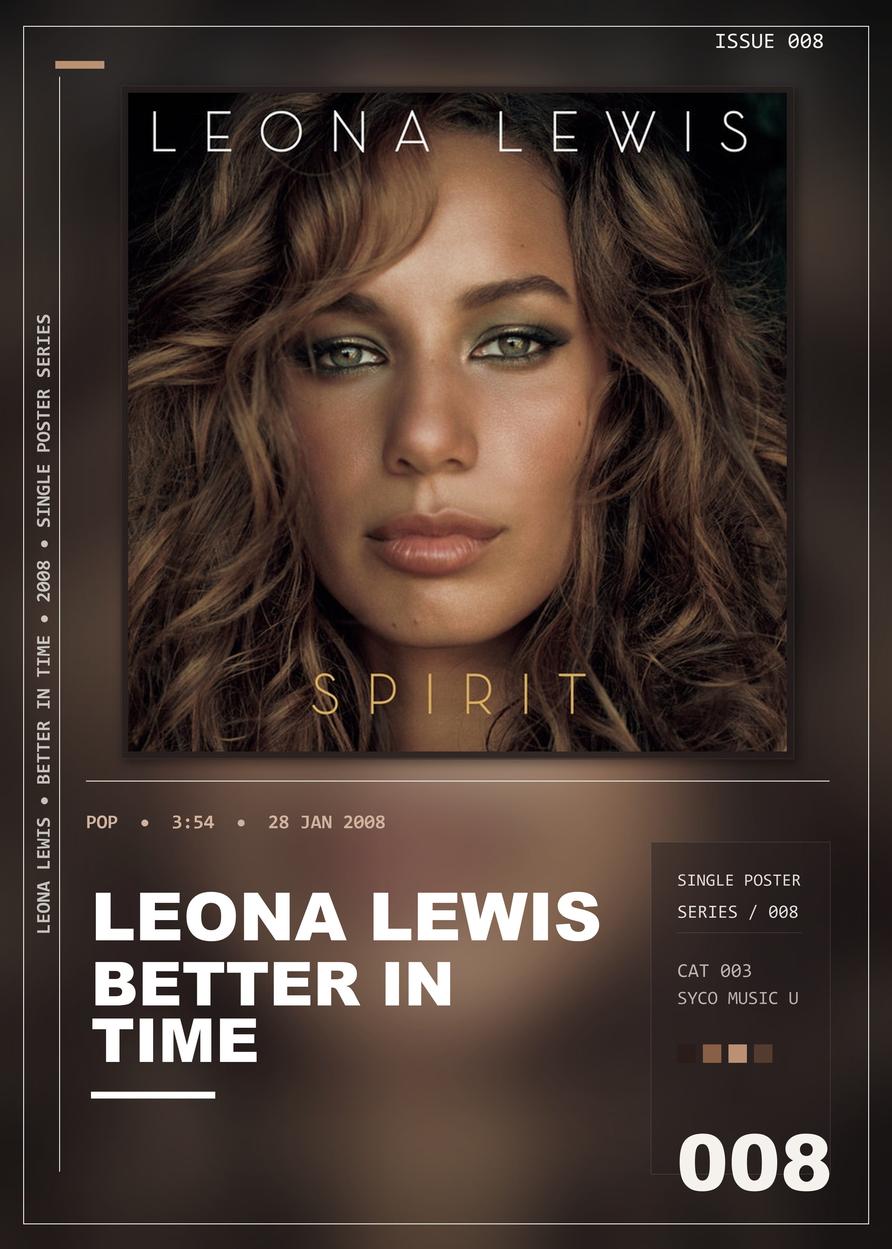 Music poster: Leona Lewis - Better in Time