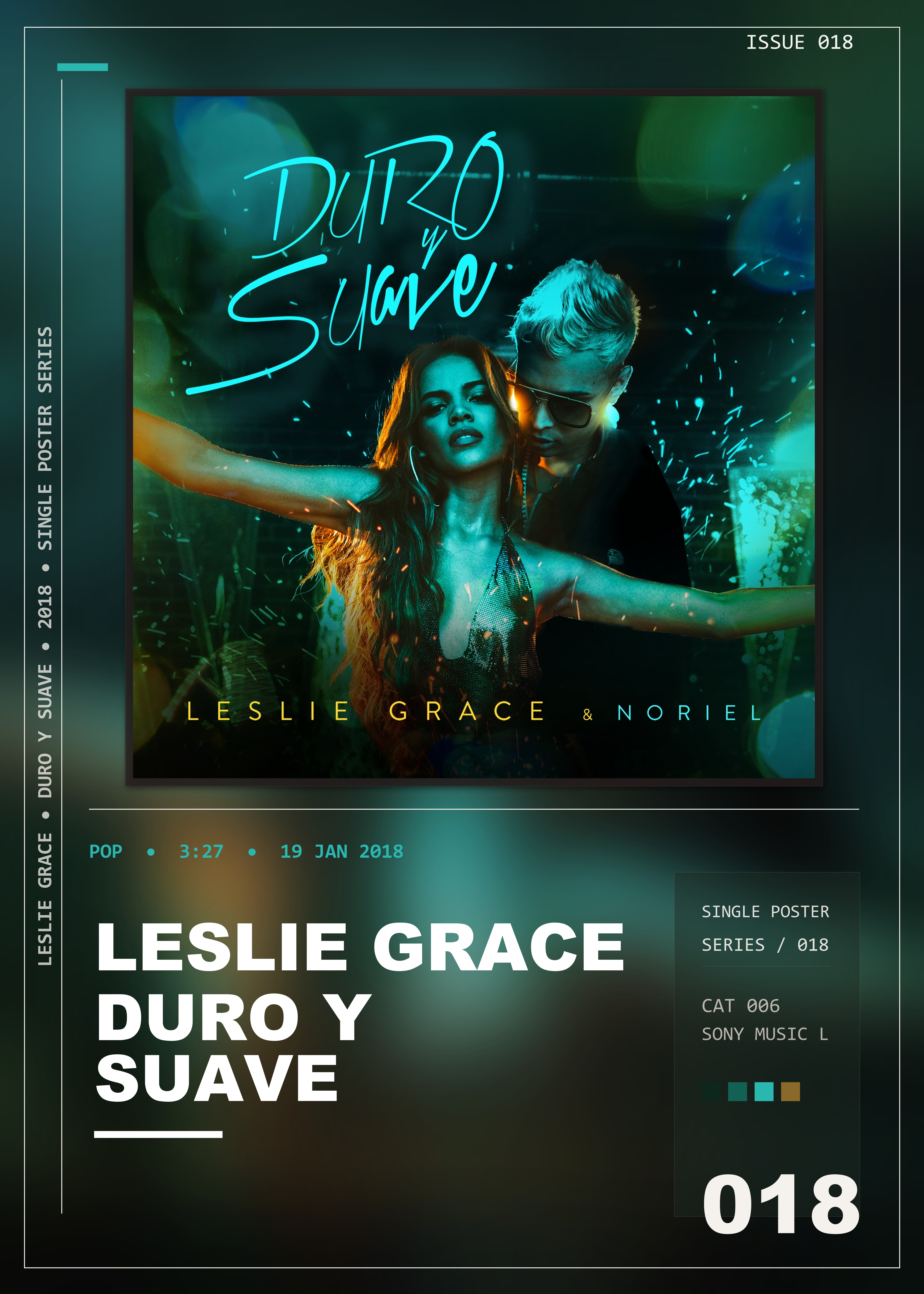 Music poster: Leslie Grace - Duro y Suave