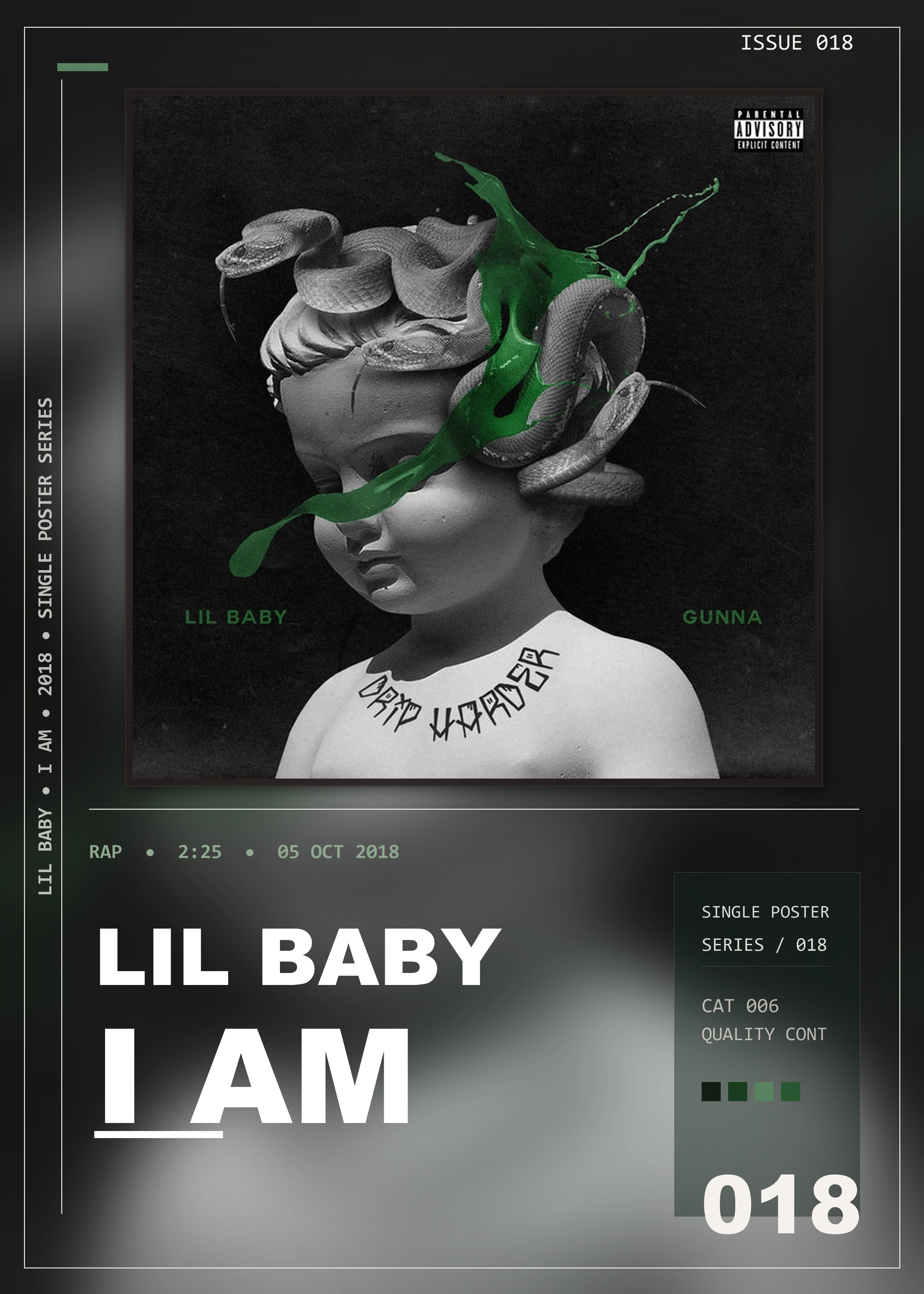 Music poster: Lil Baby - I Am Lil Baby Gunna