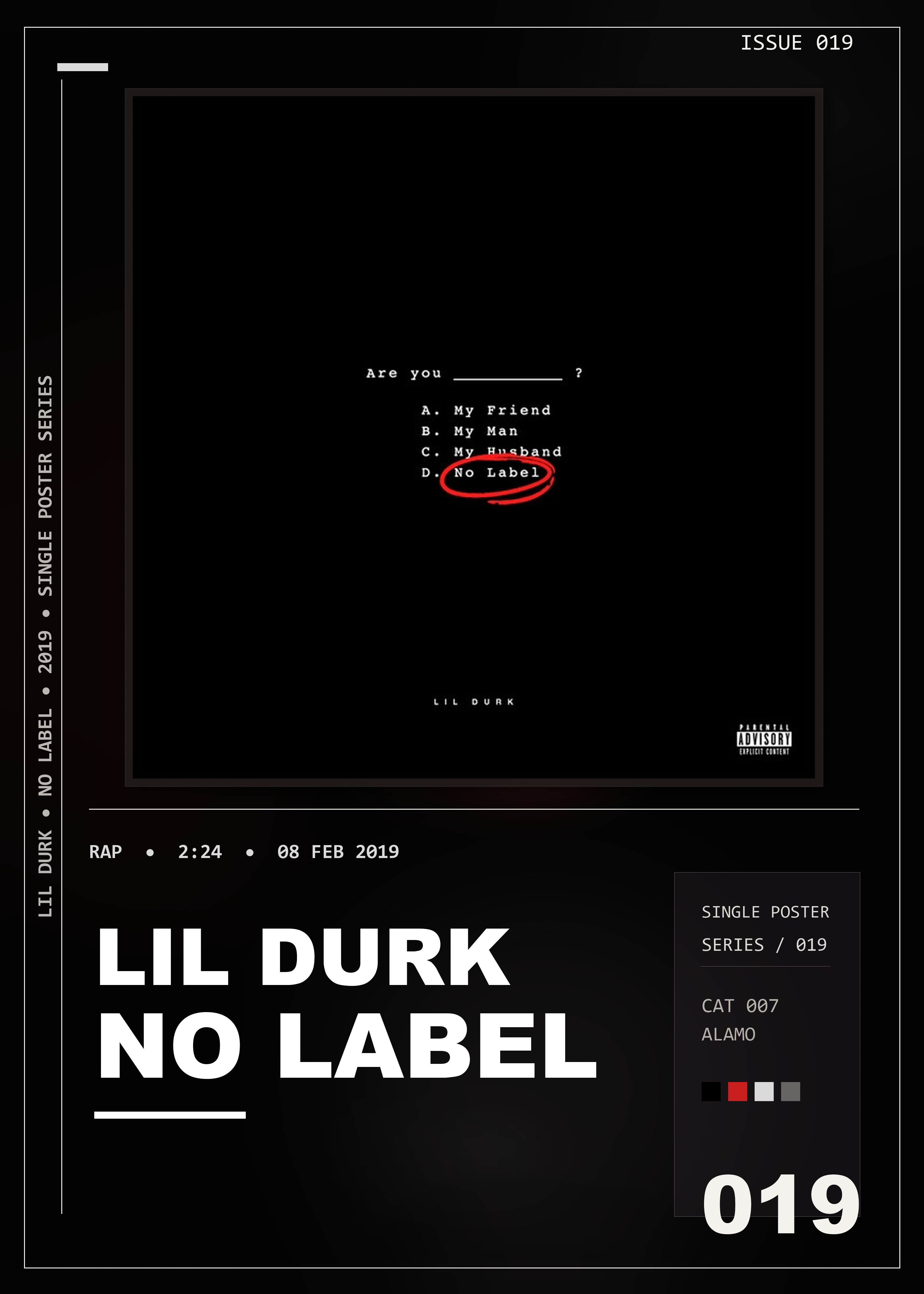 Music poster: Lil Durk - No Label