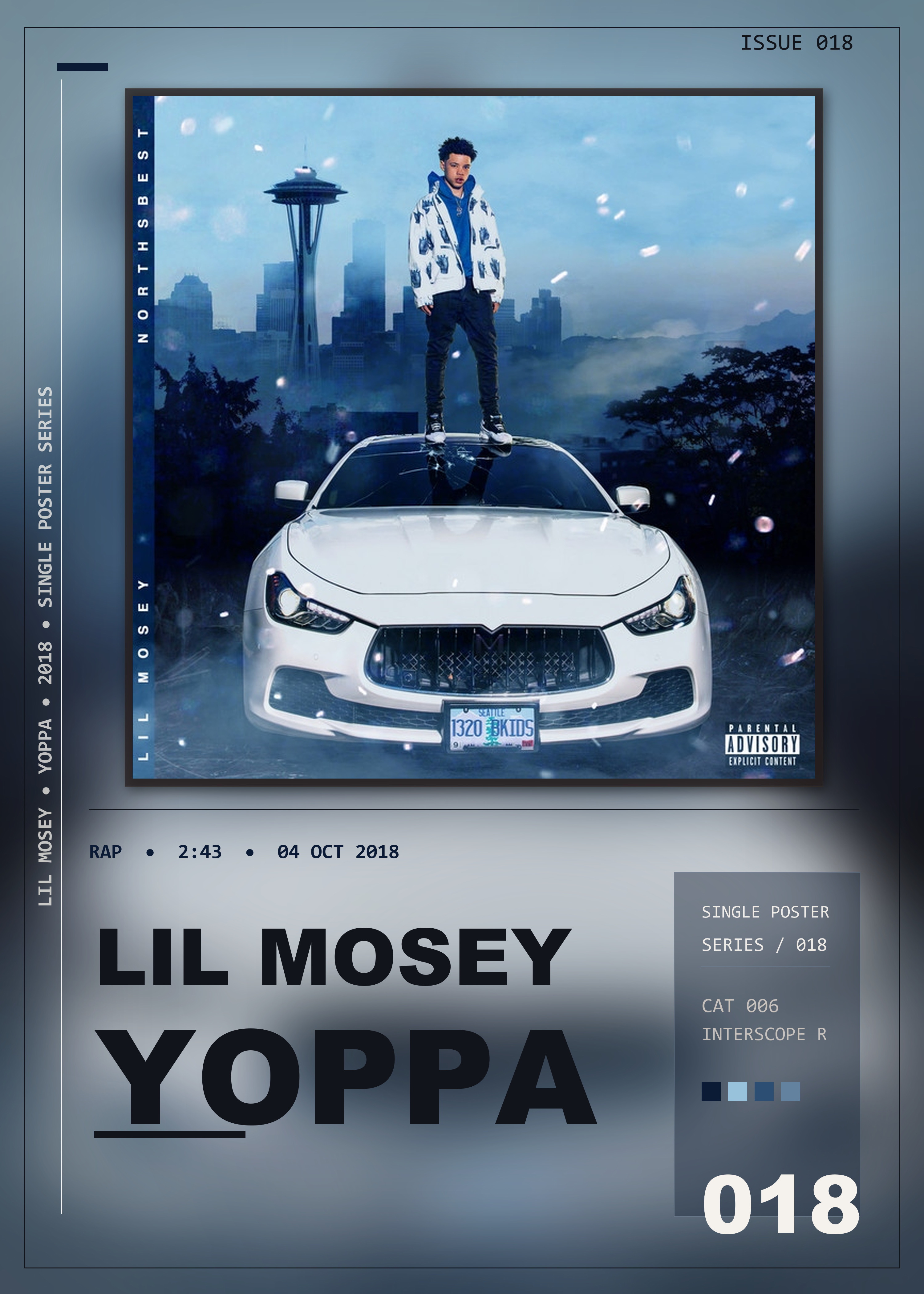Music poster: Lil Mosey - Yoppa with BlocBoy JB