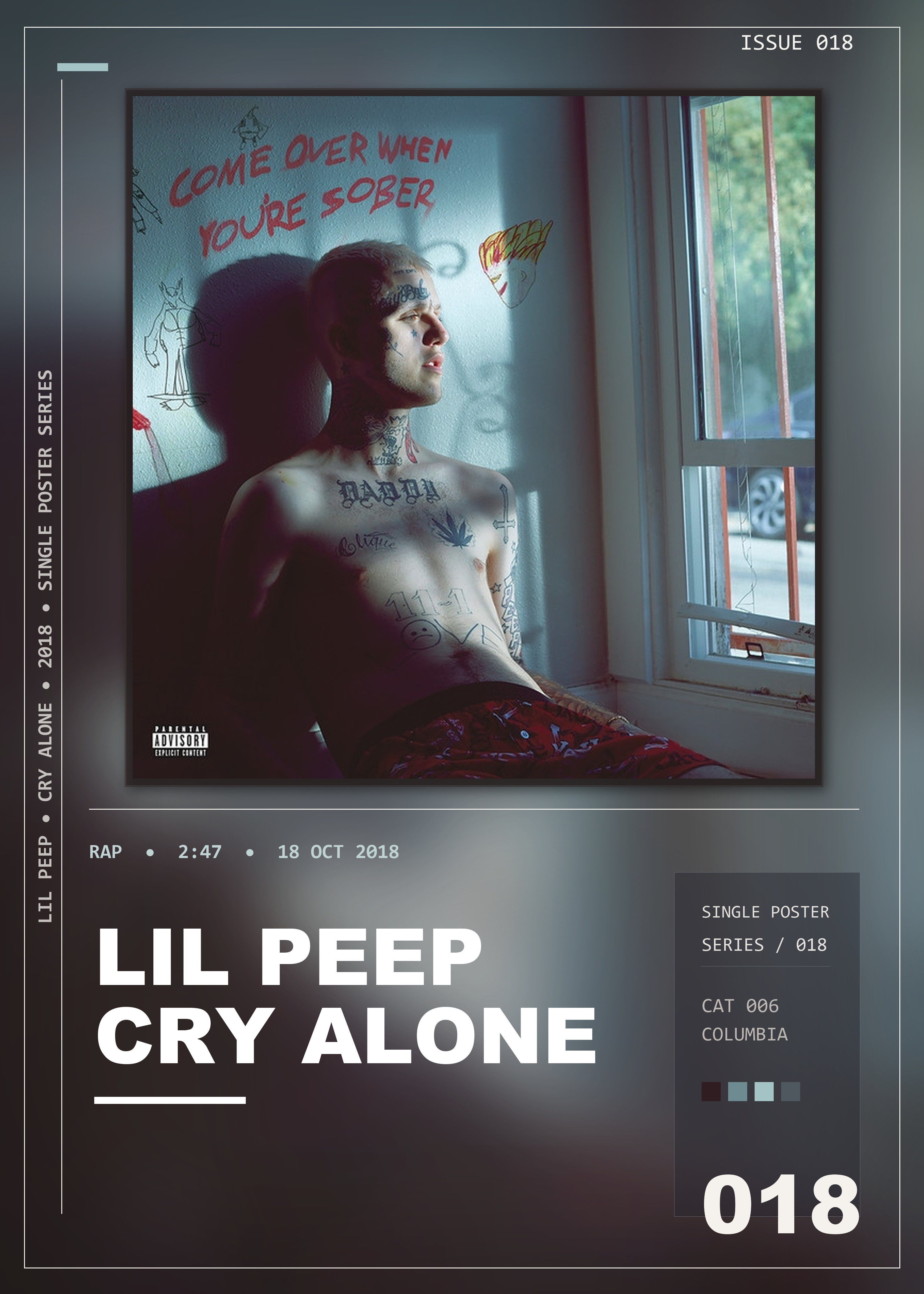 Music poster: Lil Peep - Cry Alone