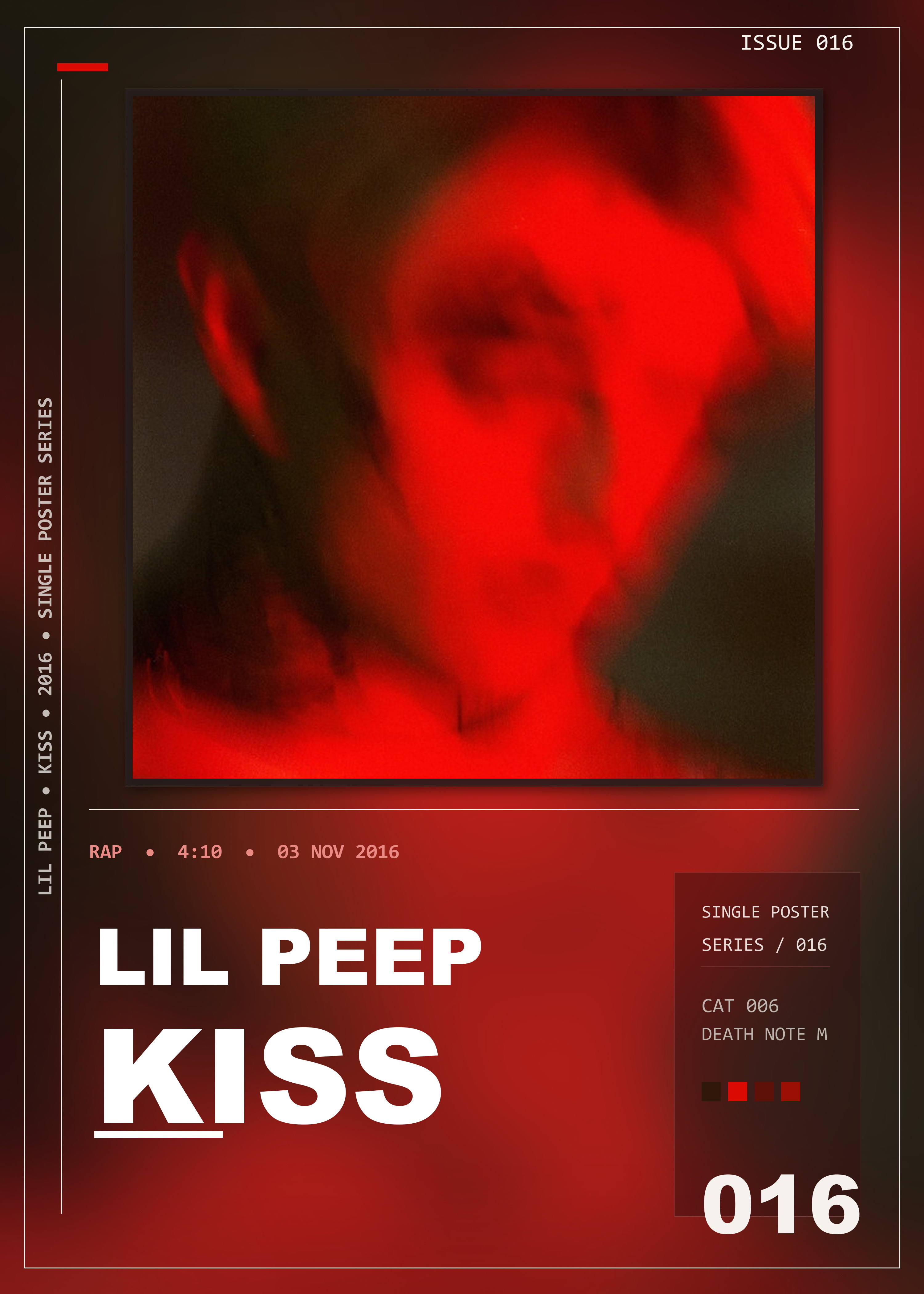 Music poster: Lil Peep - Kiss