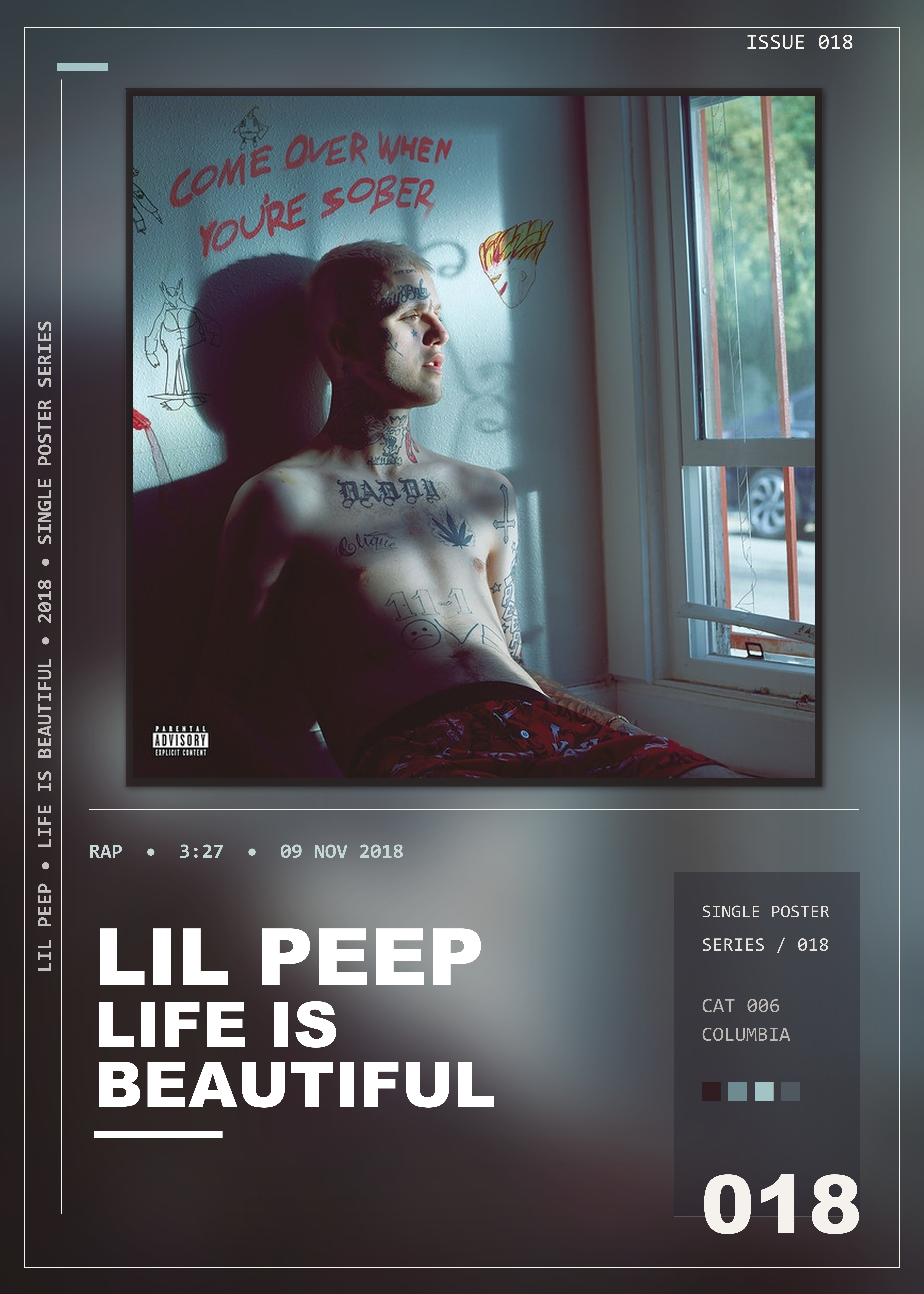 Music poster: Lil Peep - Life is Beautiful
