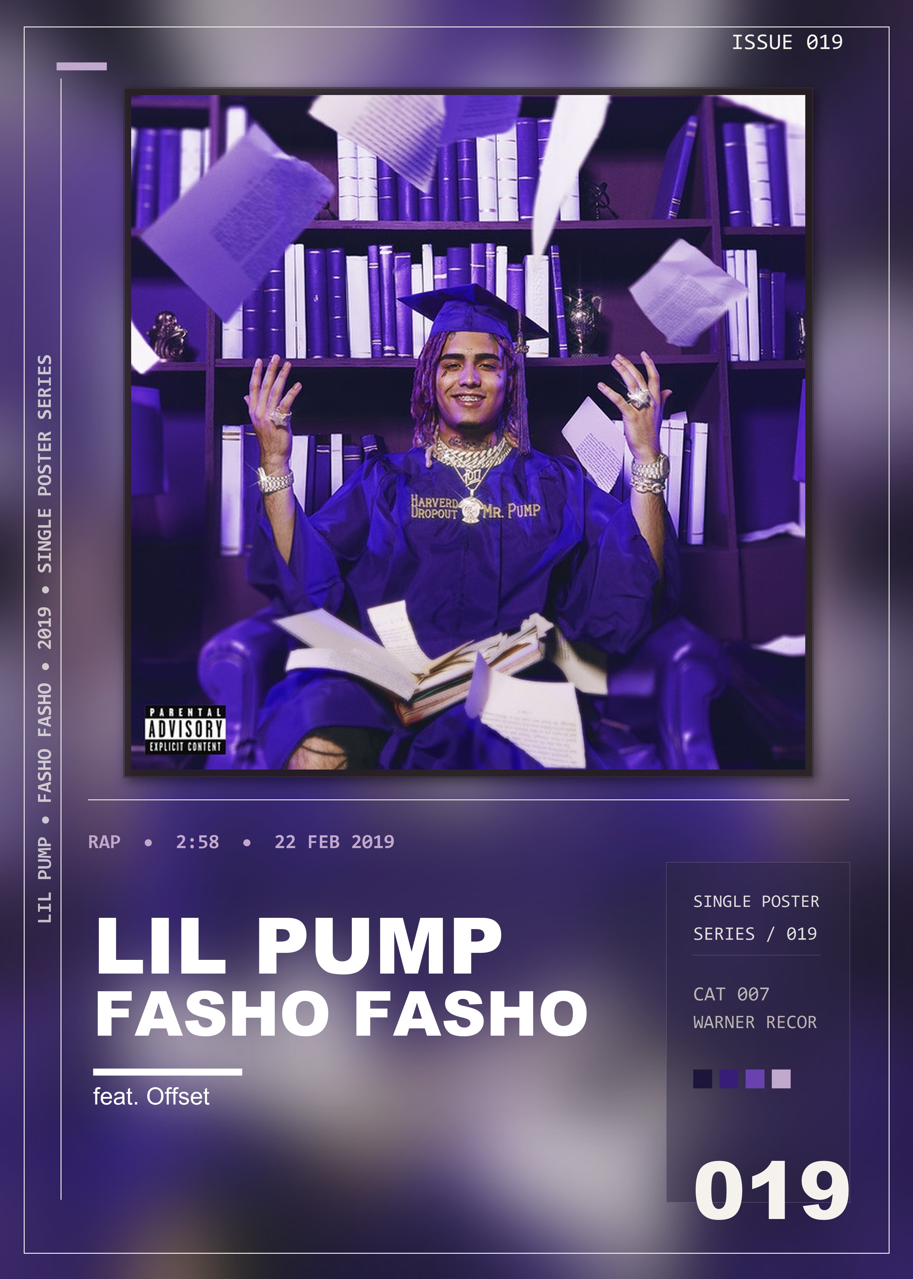 Music poster: Lil Pump - Fasho Fasho feat Offset
