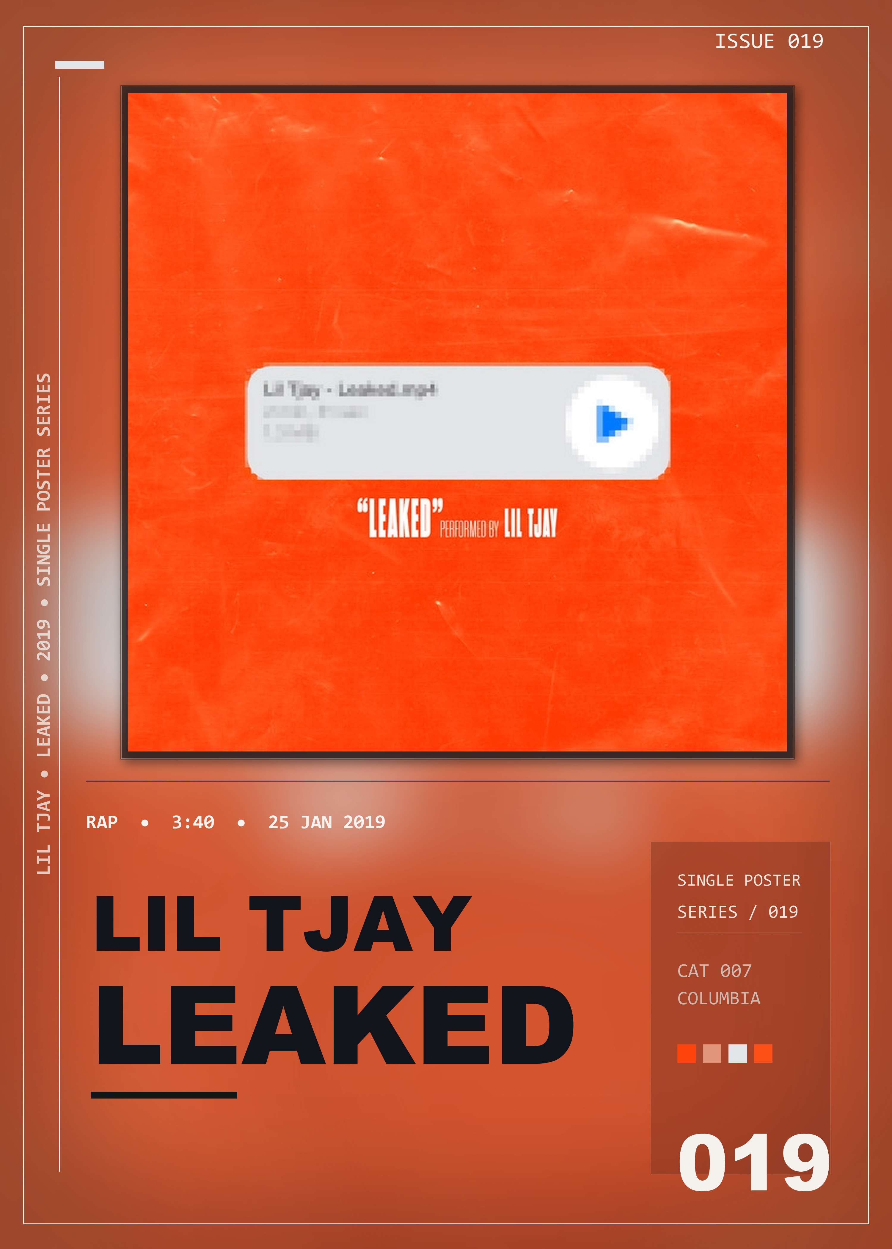 Music poster: Lil Tjay - Leaked