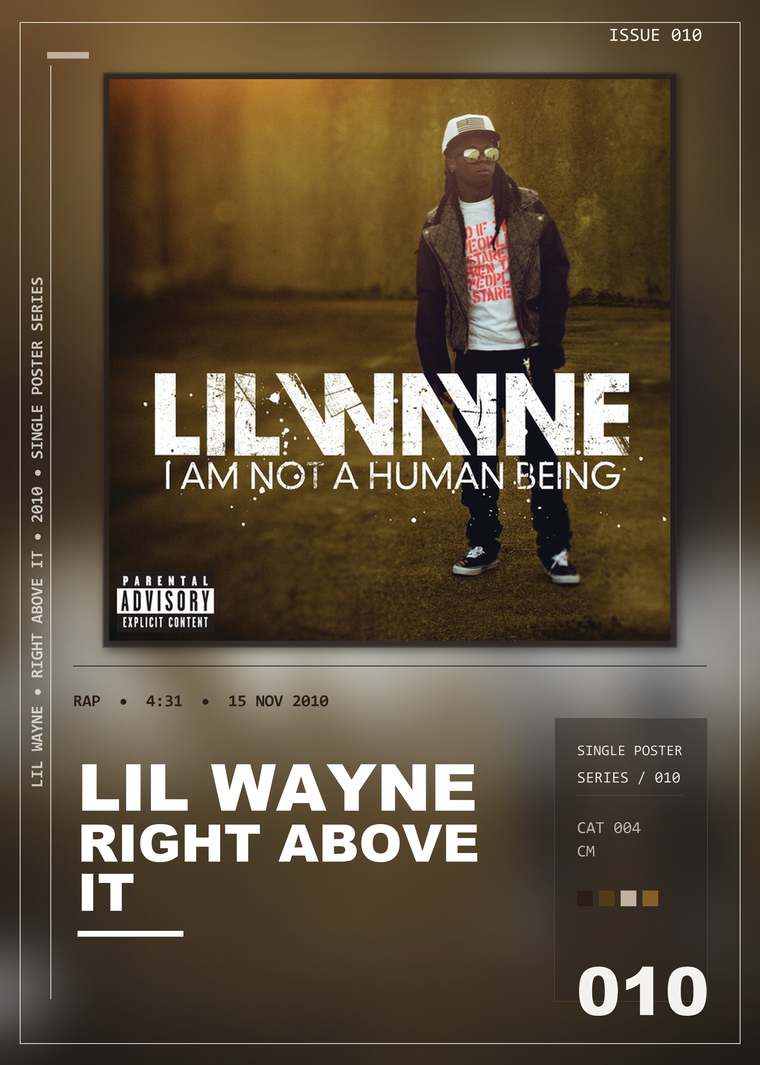 Music poster: Lil Wayne - Right Above It