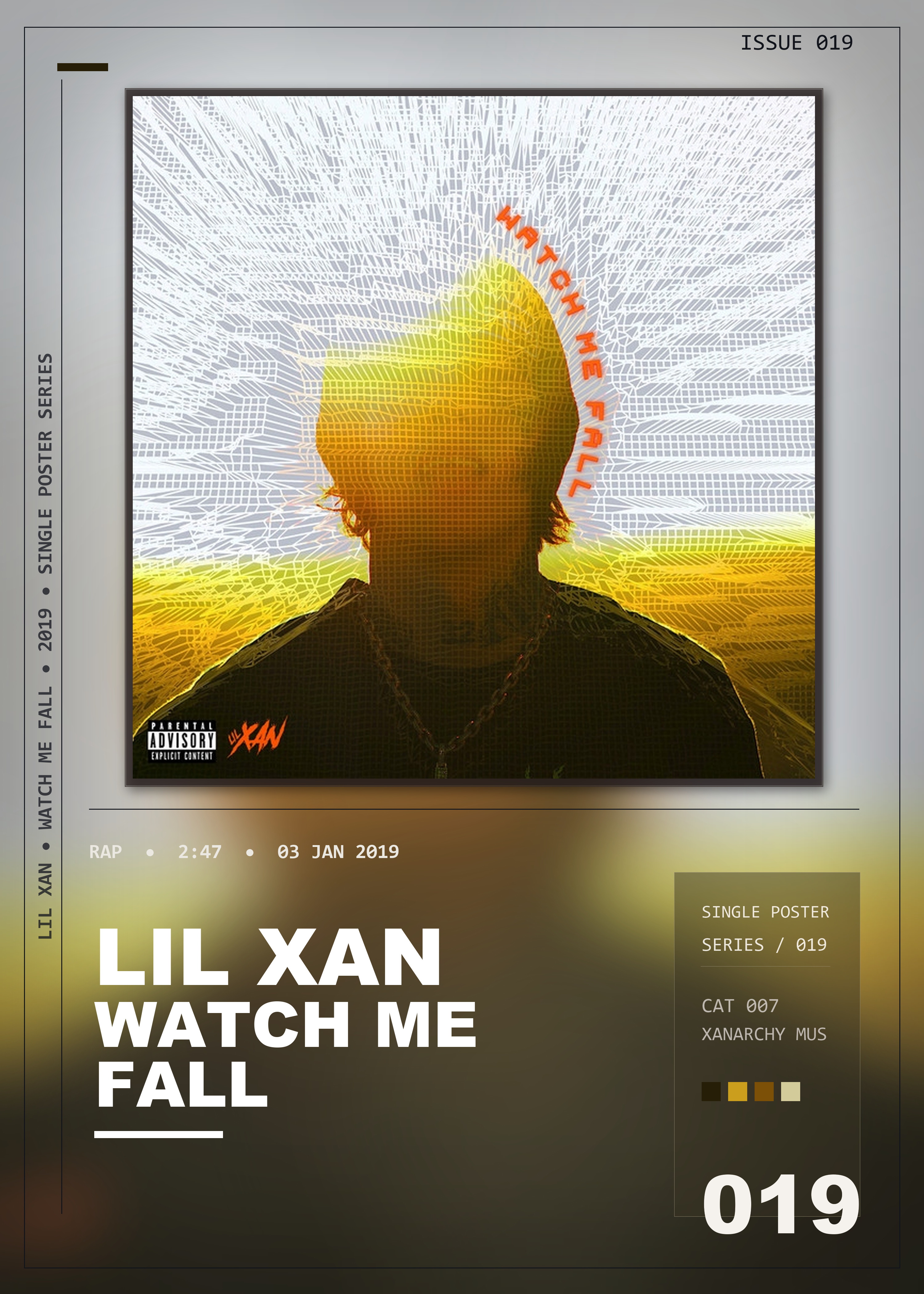 Music poster: Lil Xan - Watch Me Fall