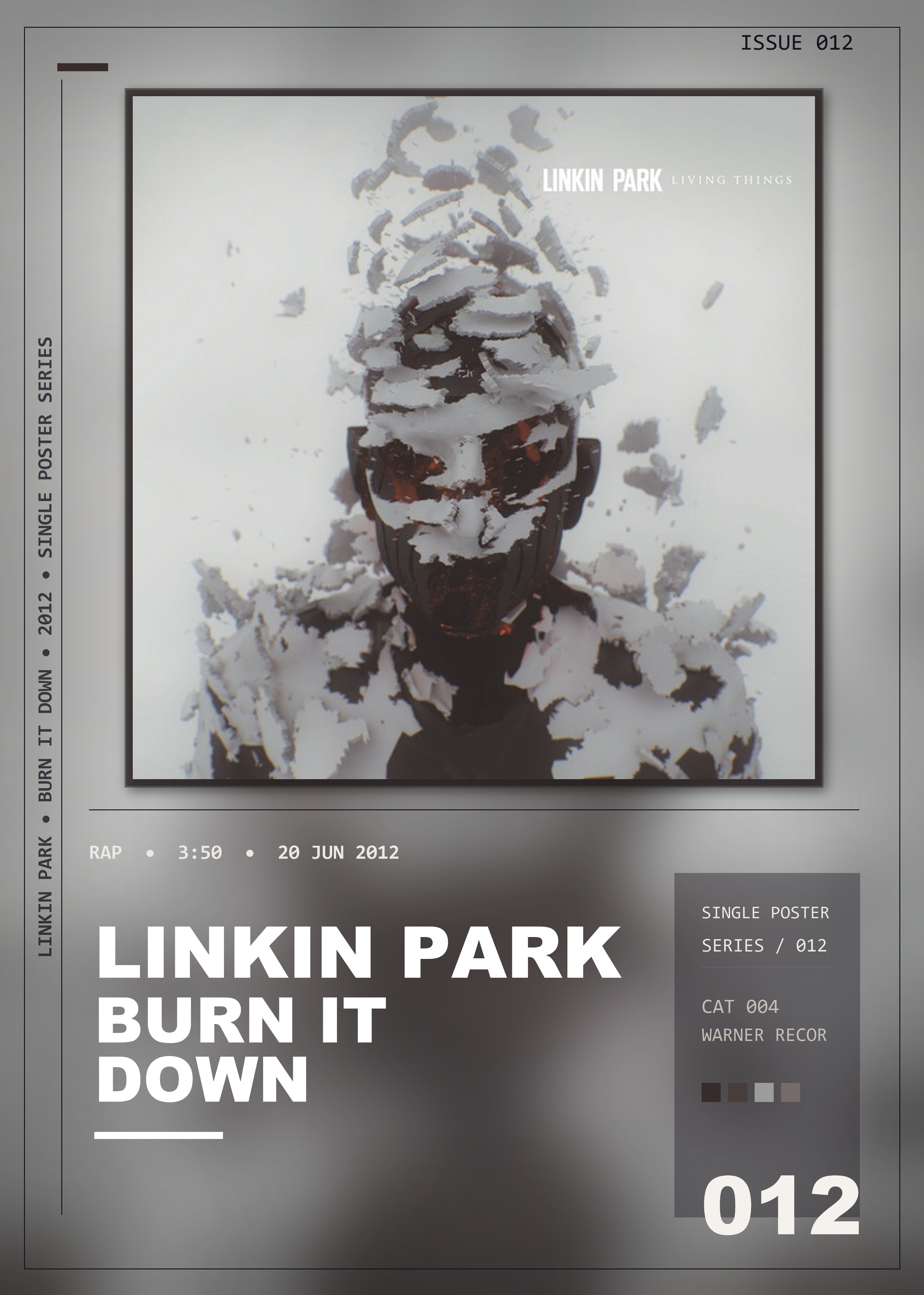 Music poster: Linkin Park - BURN IT DOWN