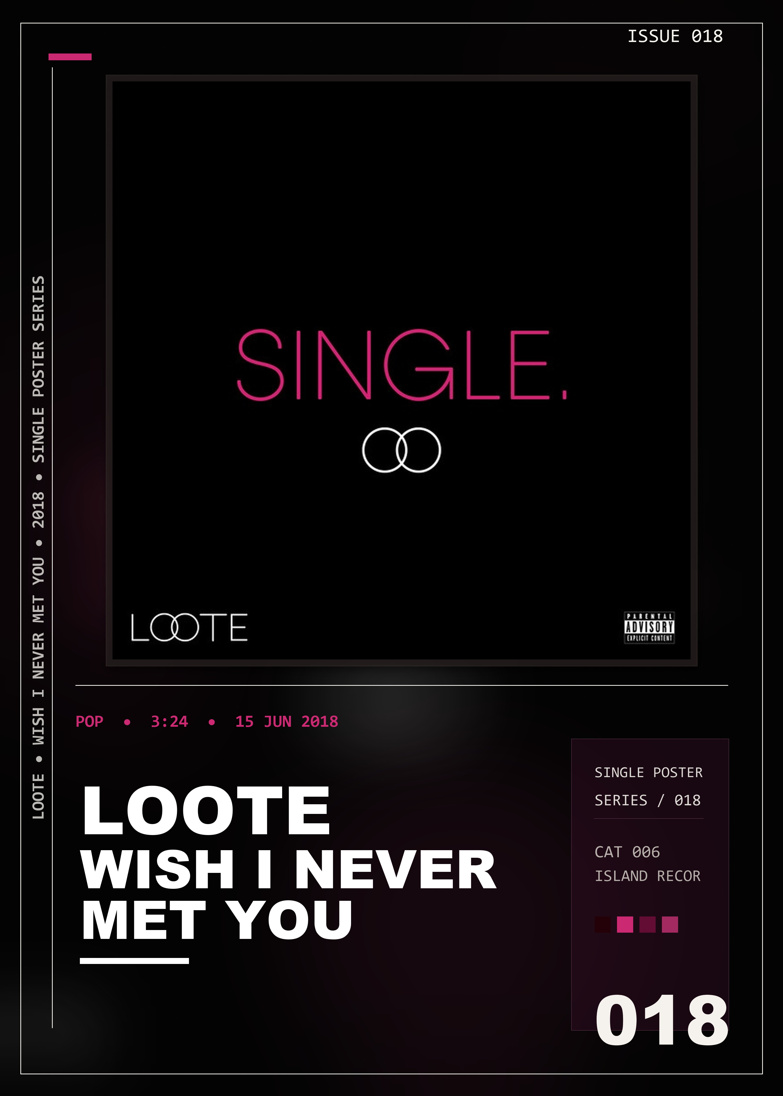 Music poster: Loote - Wish I Never Met You