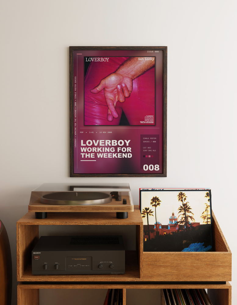 Music poster: Loverboy - Working for the Weekend