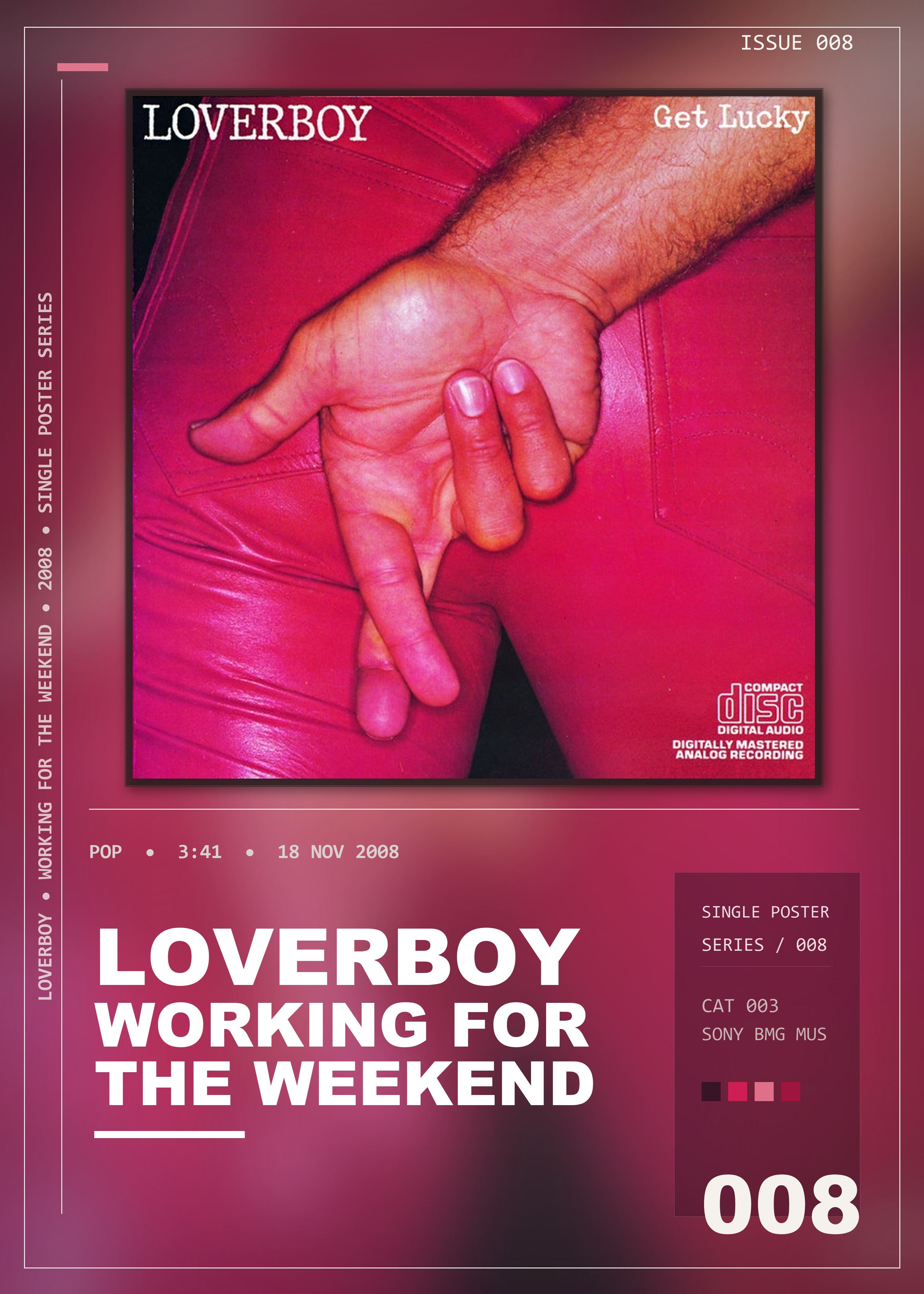Music poster: Loverboy - Working for the Weekend
