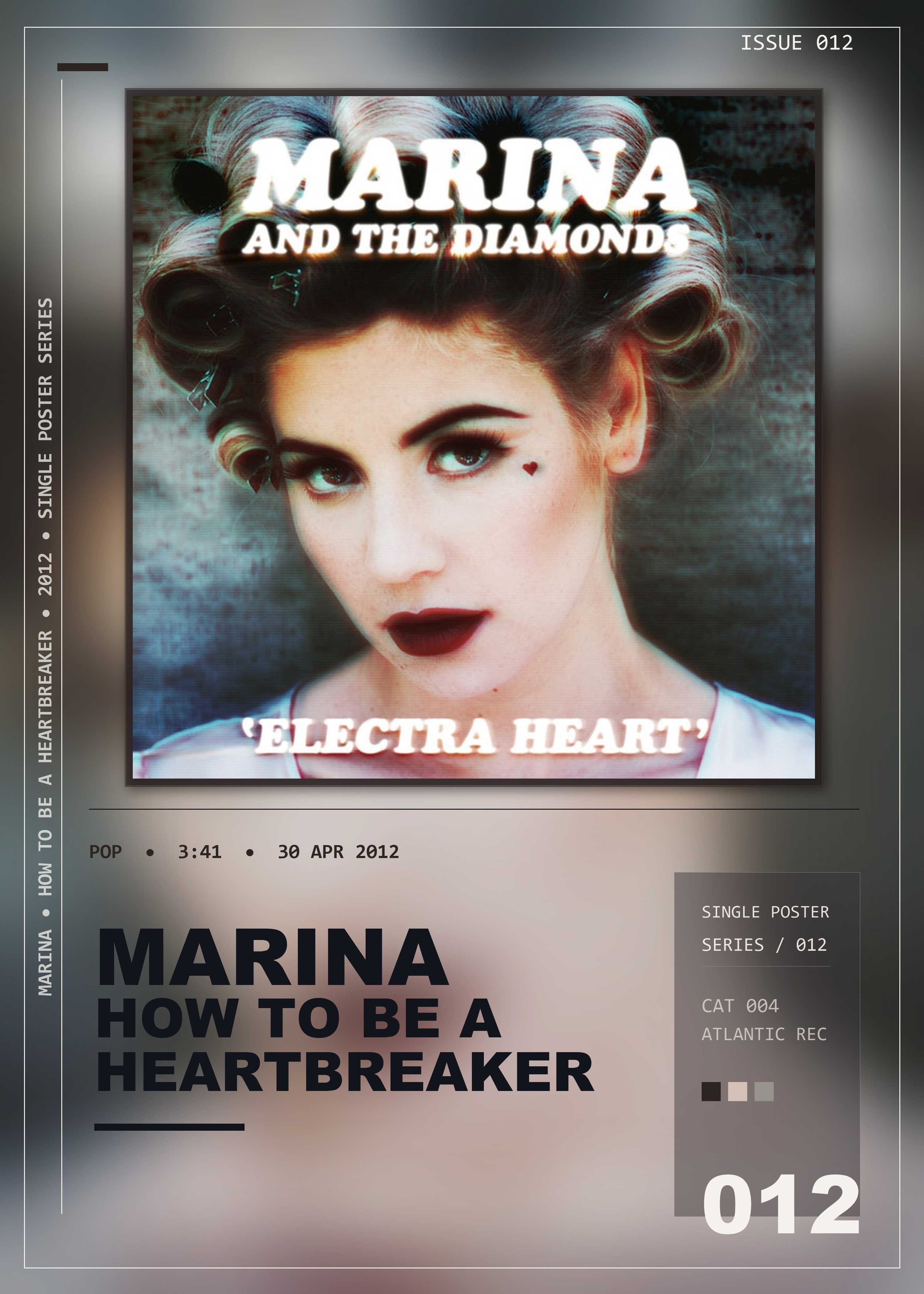 Music poster: MARINA - How to Be a Heartbreaker